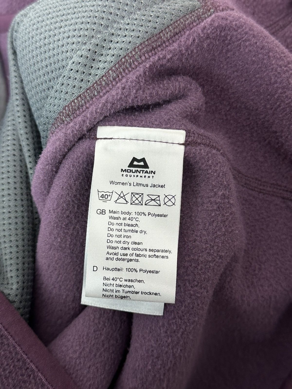 Mountain Equipment Mountain Equipment Litmus Women’s Long Sleeve Fleece Jacket Size L / US 10 / IT 46 - 10 Thumbnail