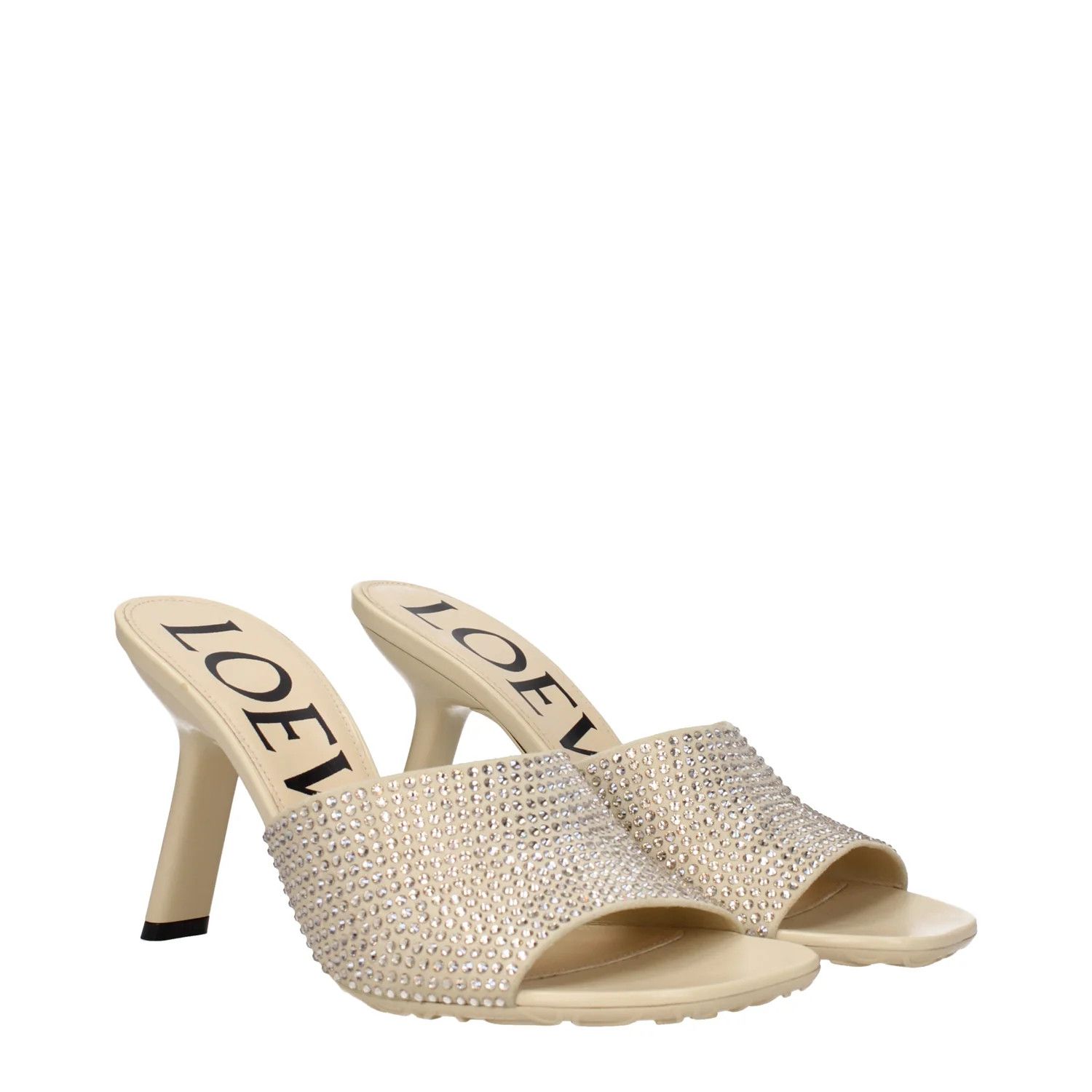 Loewe ob1o1e1124 Suede Sandals in Beige Size US 7 / IT 37 - 2 Thumbnail