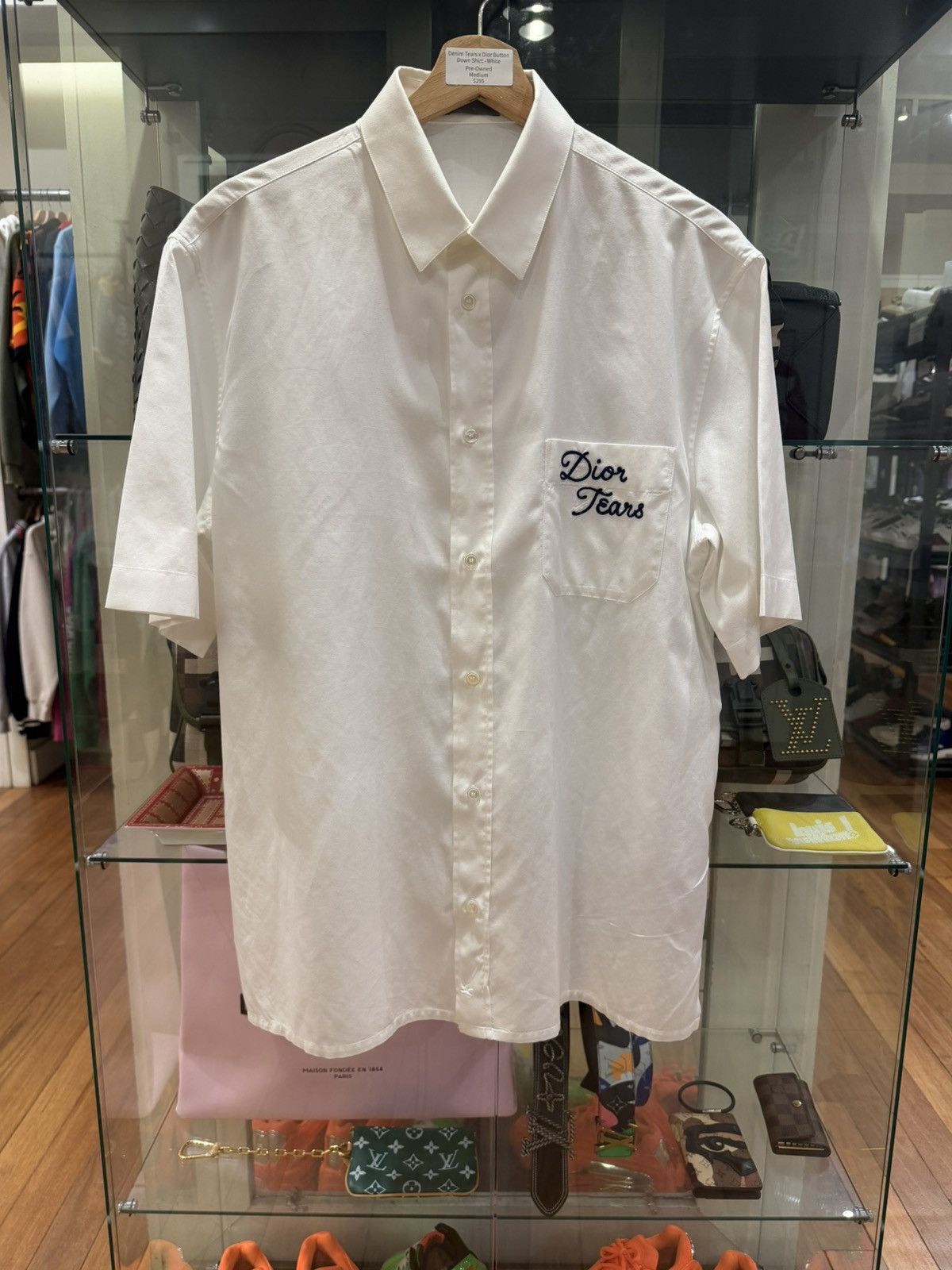DENIM TEARS × Dior Denim Tears x Dior Button Down SS Tee - White Size US M / EU 48-50 / 2 - 1 Thumbnail