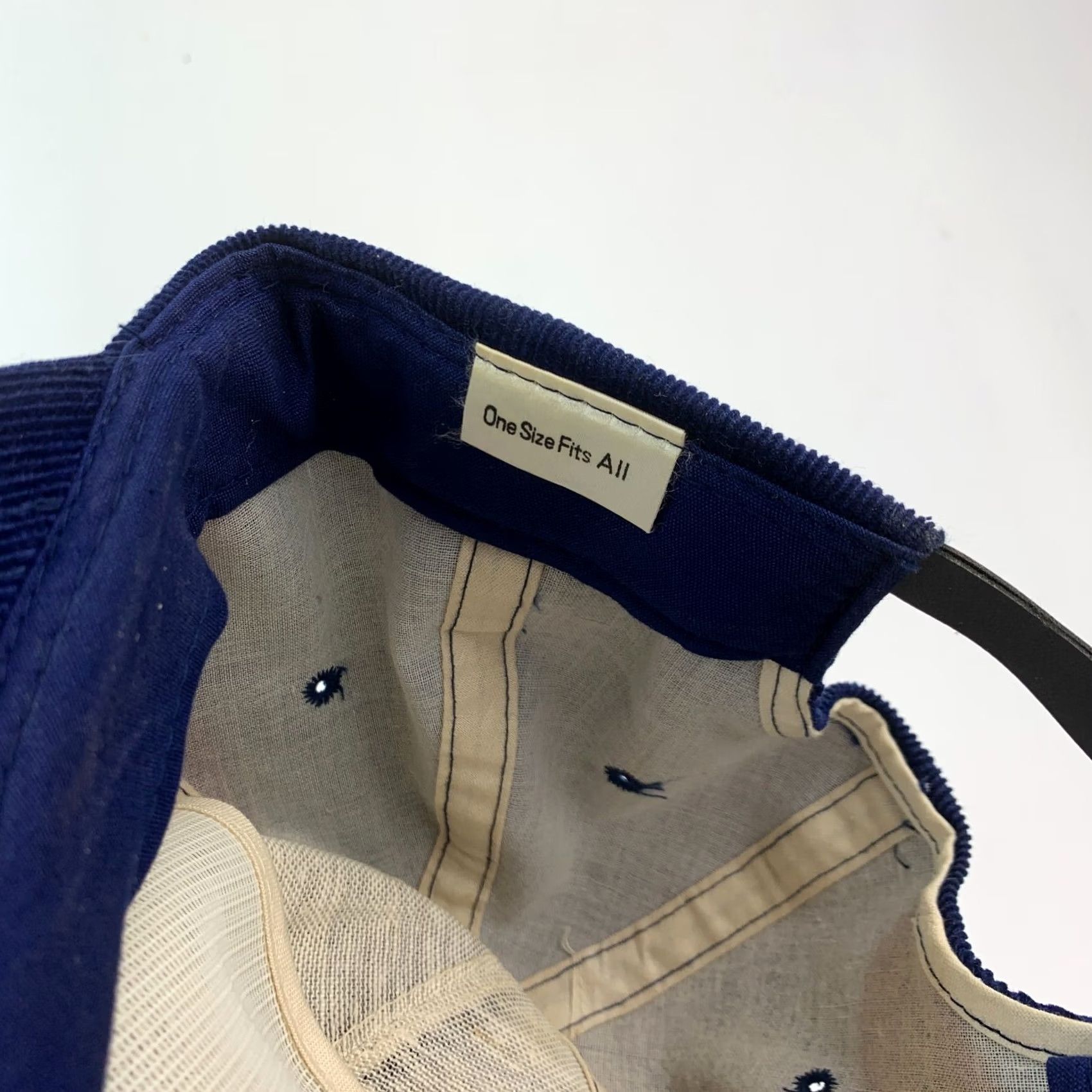 Vintage Vintage Plains Inc Well Service Ness City KS Corduroy Blue Strapback Dad Hat Size ONE SIZE - 7 Thumbnail