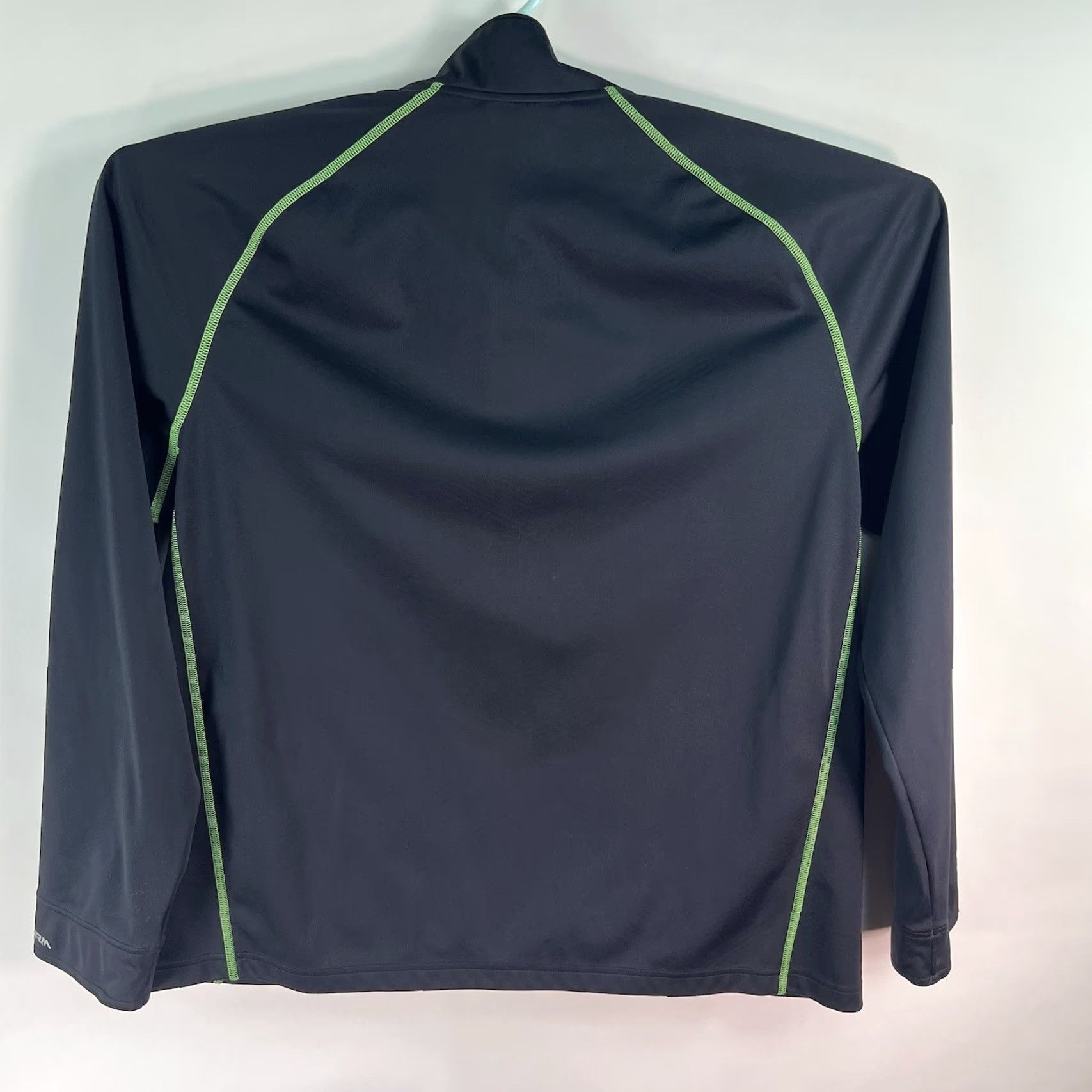 Under Armour Under Armour Sweatshirt Main Selling Point Storm Pull Over Quarter Zip Men XL Black Storm Sweatshirt - Men XL Black/Green Size US XL / EU 56 / 4 - 6 Thumbnail