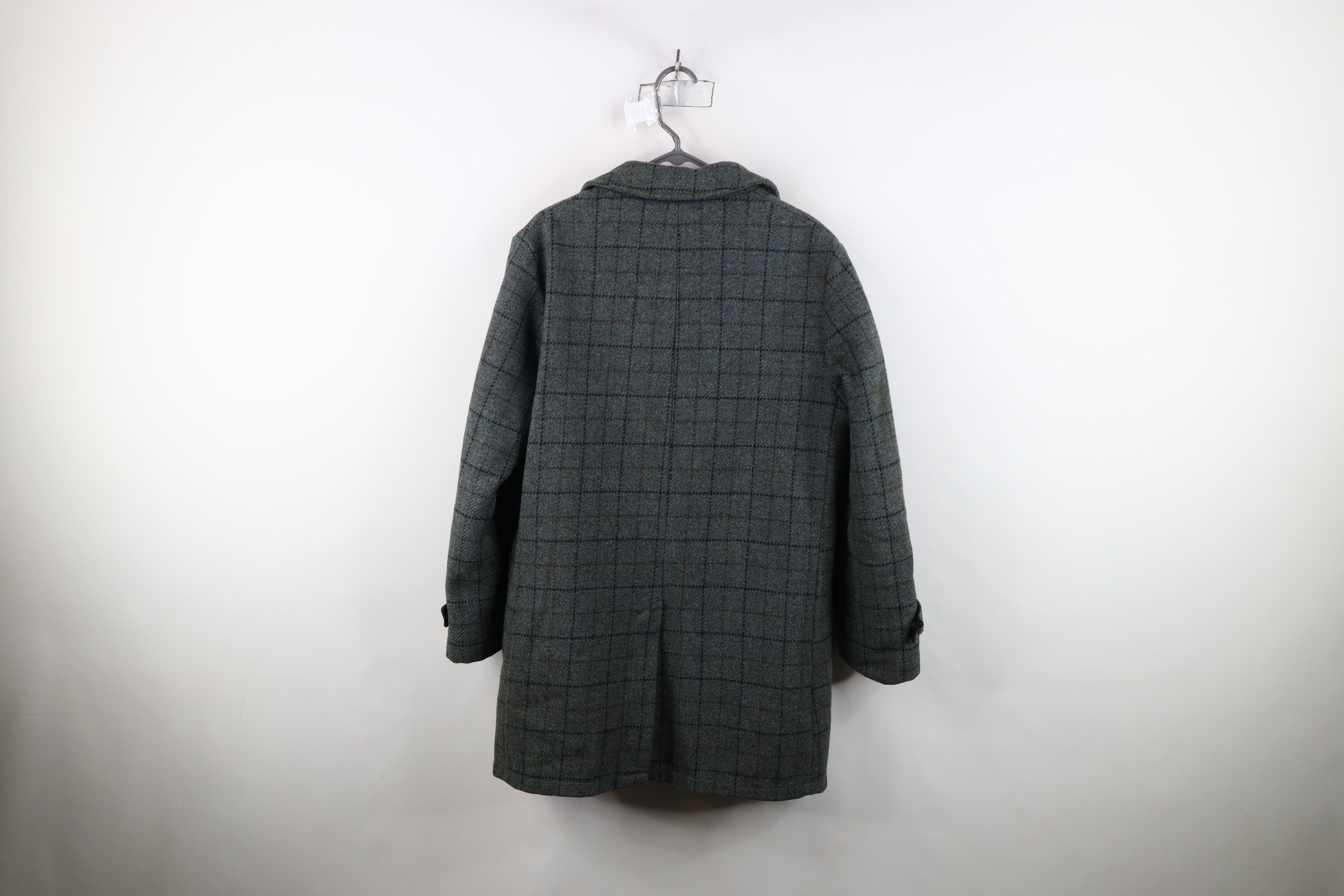 Vintage Vintage 70s Streetwear Lined Wool Tweed Overcoat Jacket Size US L / EU 52-54 / 3 - 12 Thumbnail