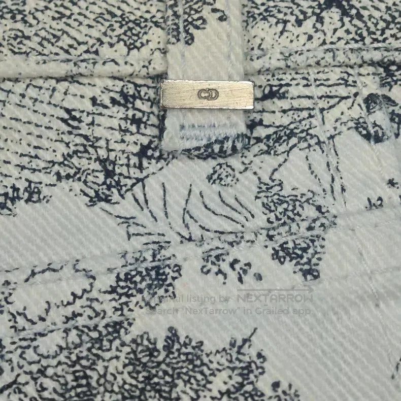 Dior Dior Black and white jungle animal denim cotton shorts Size 26" / US 2 / IT 38 - 8 Thumbnail