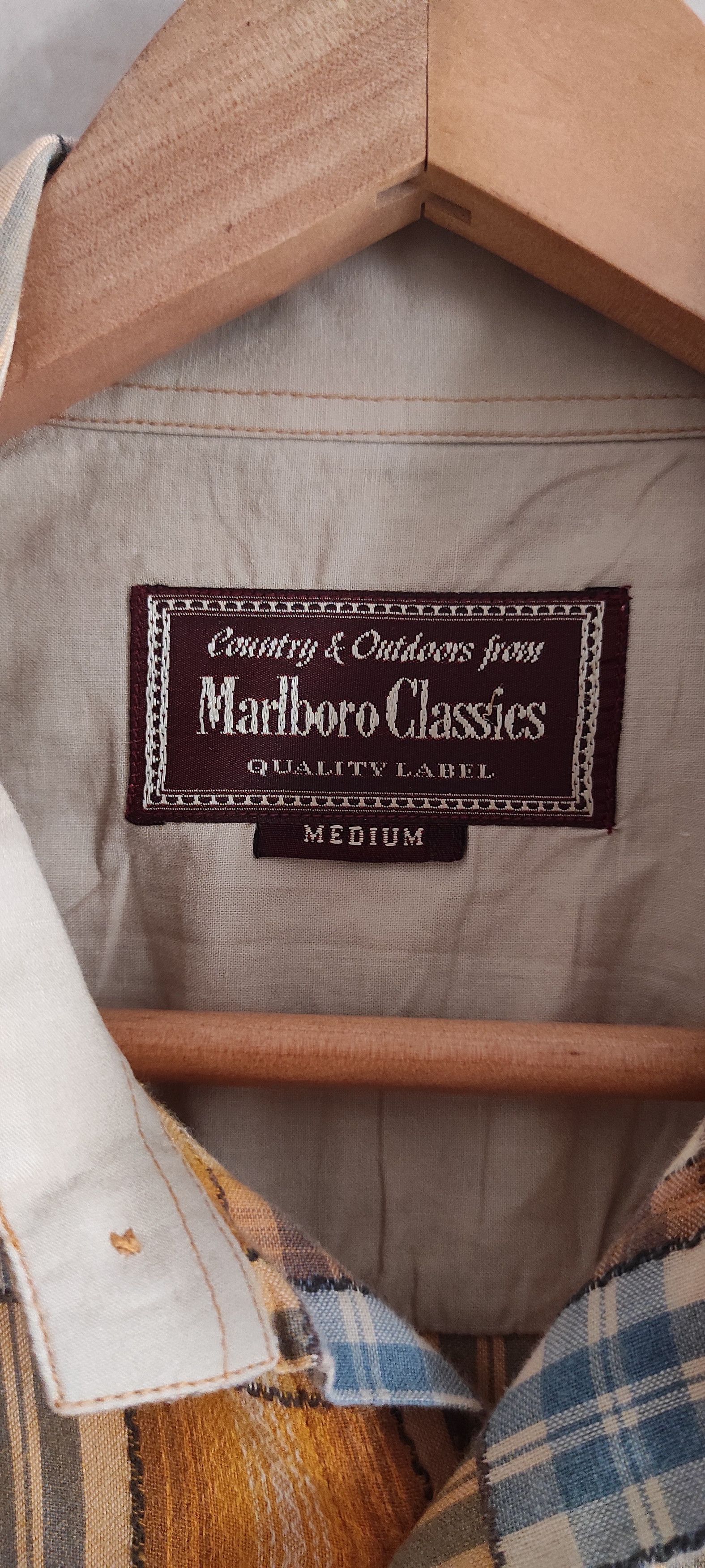 Marlboro × Marlboro Classics × Vintage Marlboro Classics Flannel Shirt 80s Heavy Textured Western Size US L / EU 52-54 / 3 - 5 Thumbnail