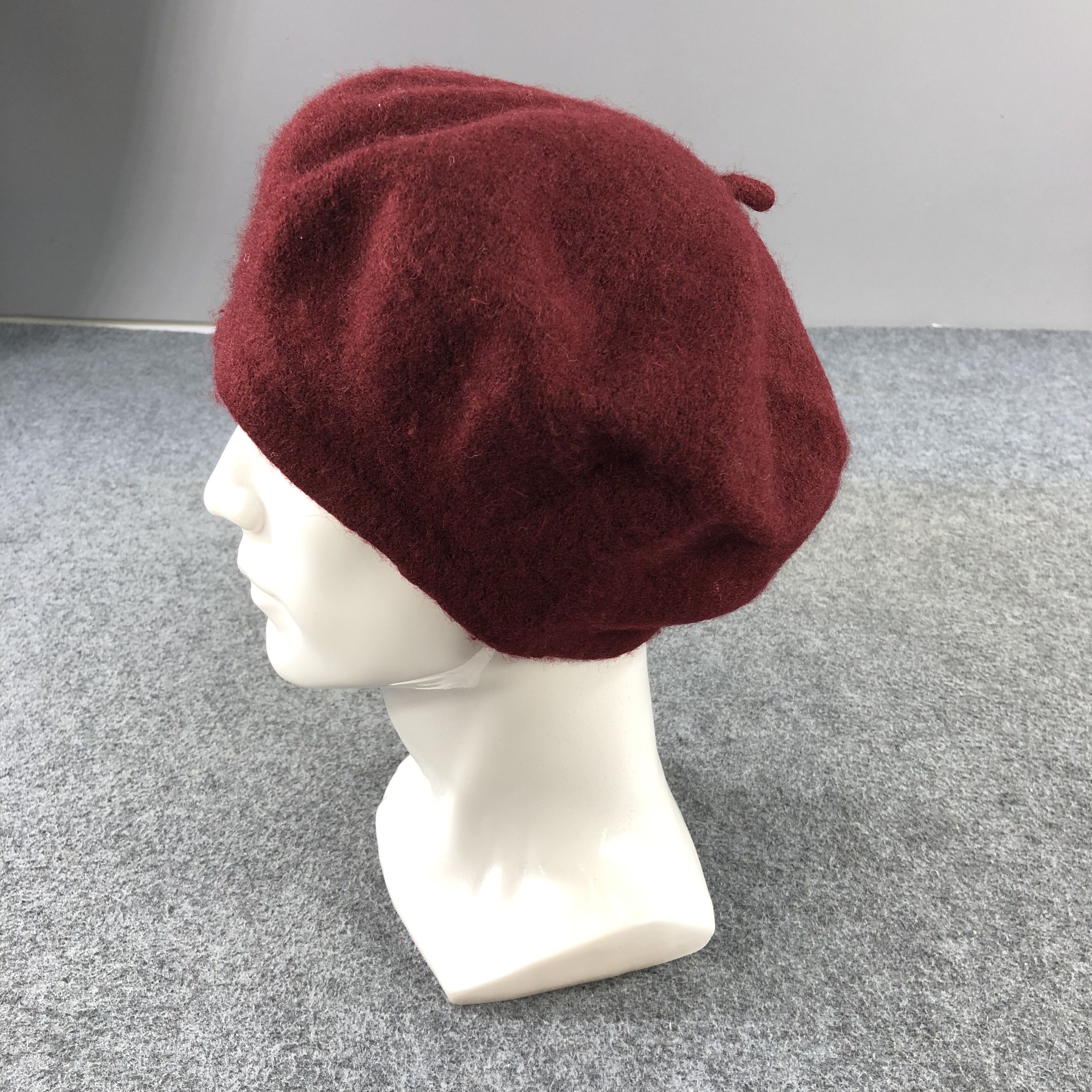 Japanese Brand Unknown Maroon Barret Beanie Snowcap Snow Hat B468 Size ONE SIZE - 2 Thumbnail