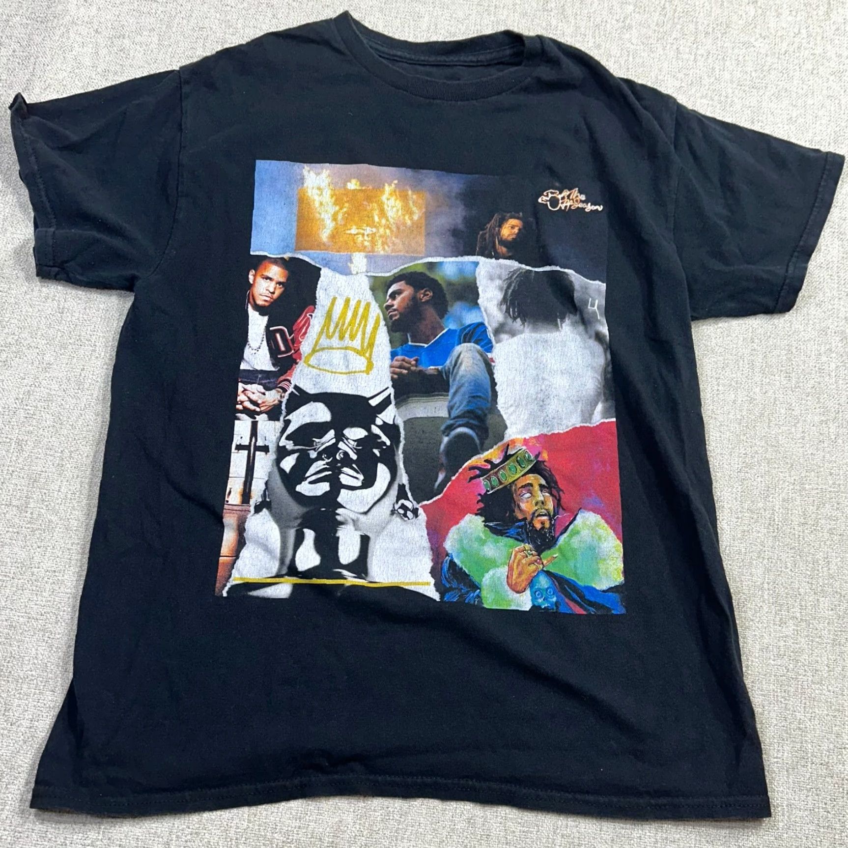 Gildan VINTAGE J.Cole The Off Season Festival Tour Tee Mens Medium Street Hip Hop Producer Shirt Size US M / EU 48-50 / 2 - 2 Thumbnail