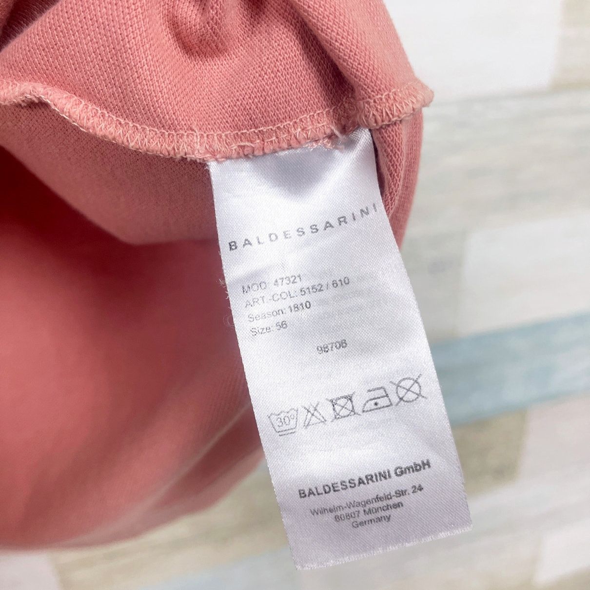 Baldessarini BALDESSARINI Pique Washed Polo Shirt Pink Short Sleeve 46 Size US XL / EU 56 / 4 - 7 Thumbnail
