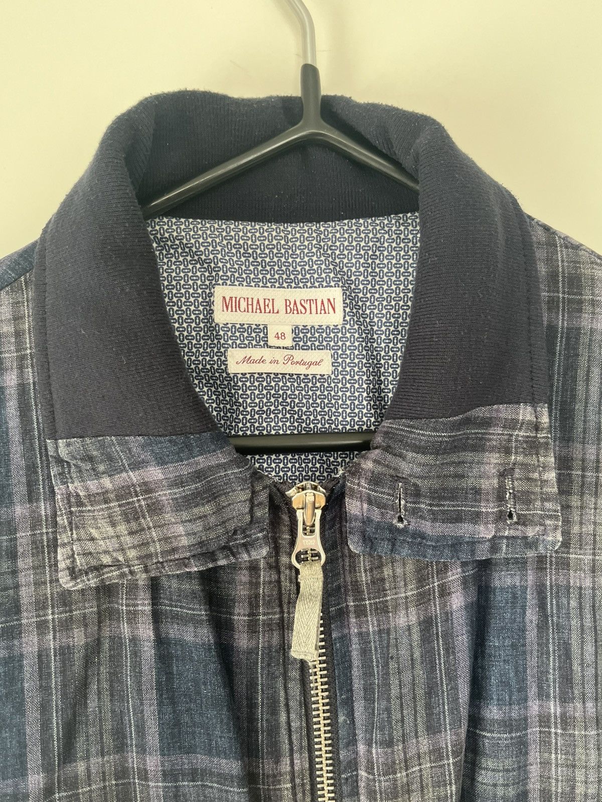 Michael Bastian Linen Harrington-Style Jacket Size US M / EU 48-50 / 2 - 2 Thumbnail