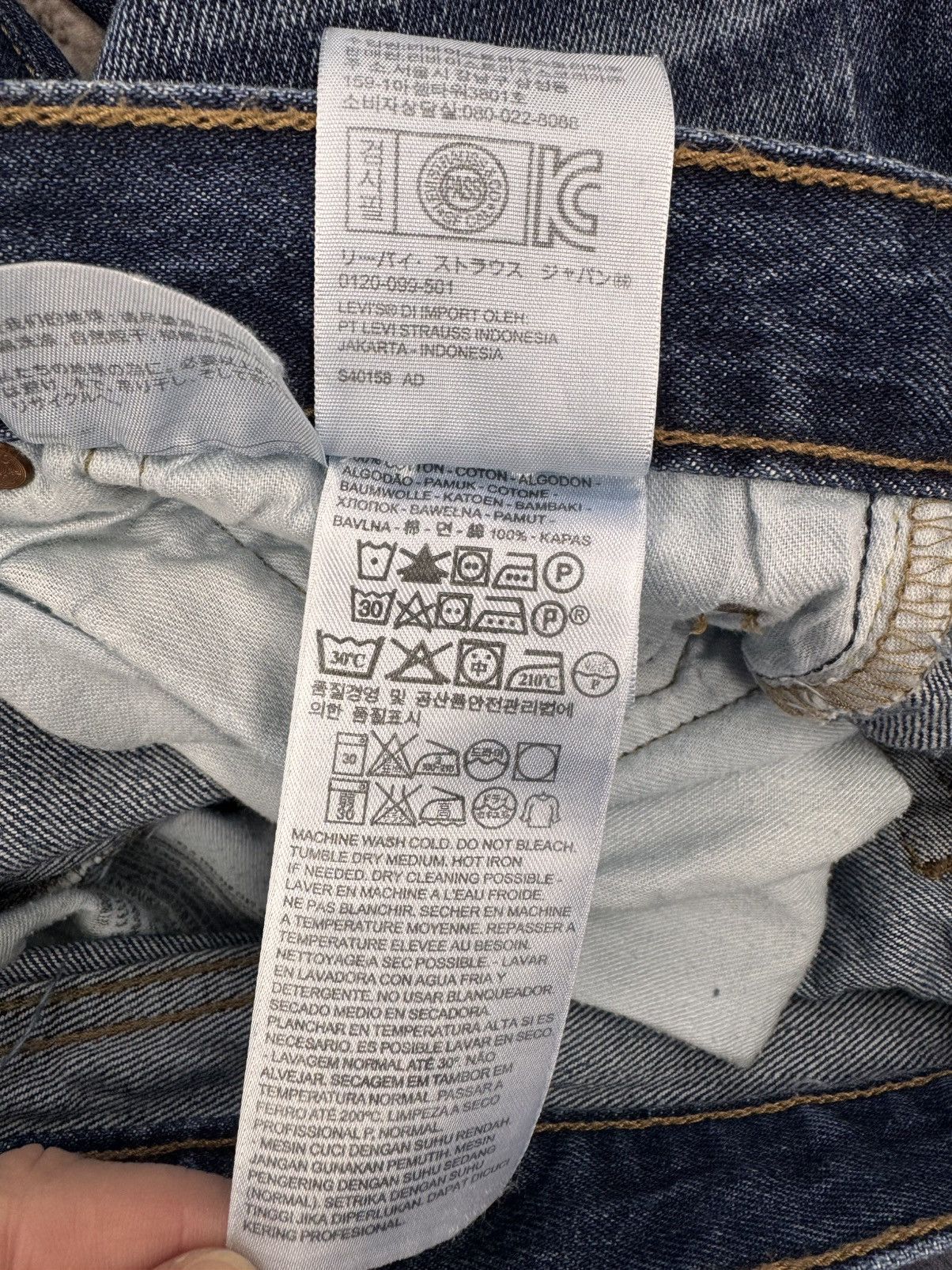 Levi's Levi’s Men 501 Original Fit Jeans Blue 34 Size US 34 / EU 50 - 8 Thumbnail