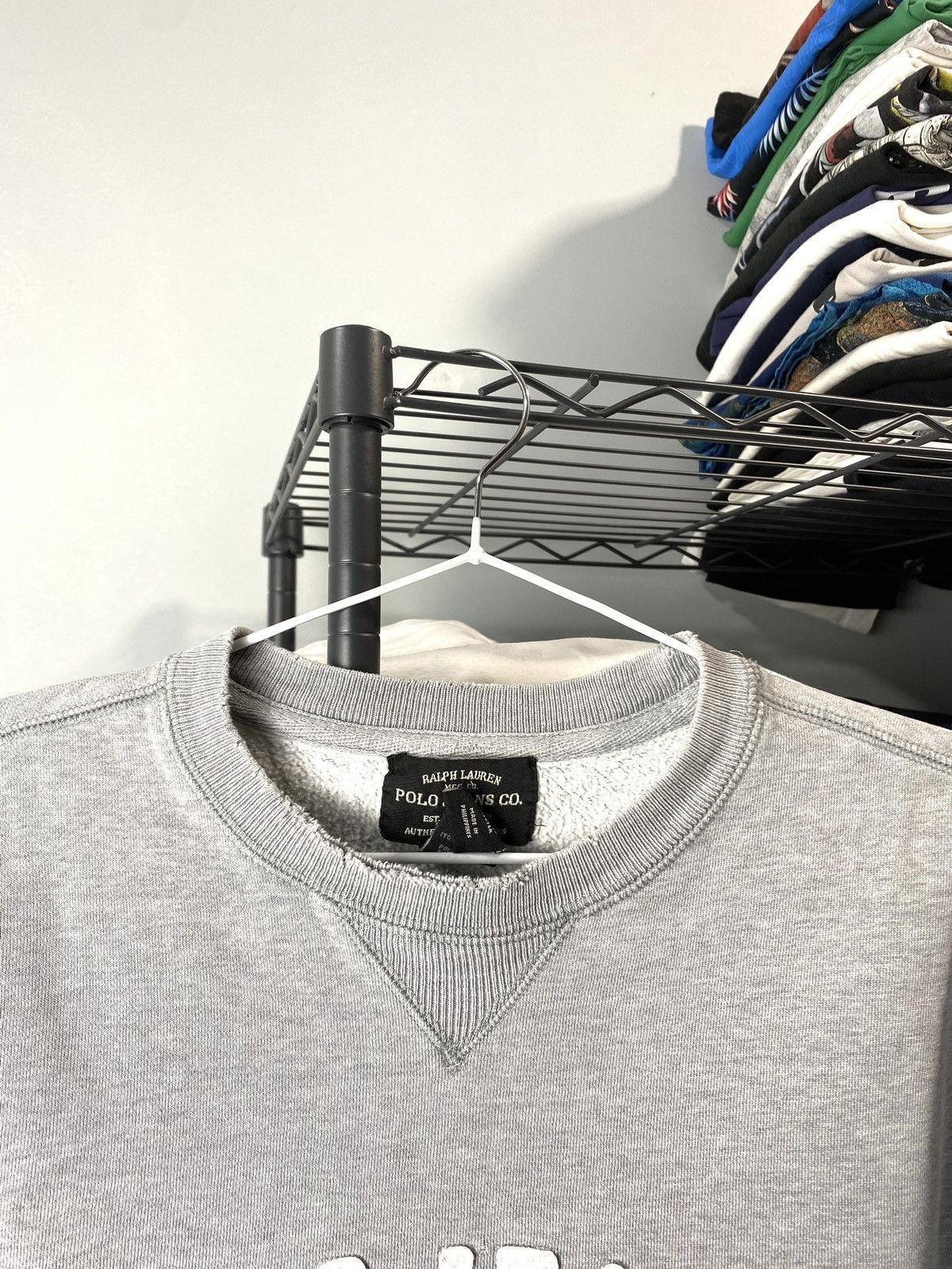 Other Fabric Distressed Vintage Polo Ralph Lauren Sweatshirt RRL Size US L / EU 52-54 / 3 - 4 Thumbnail