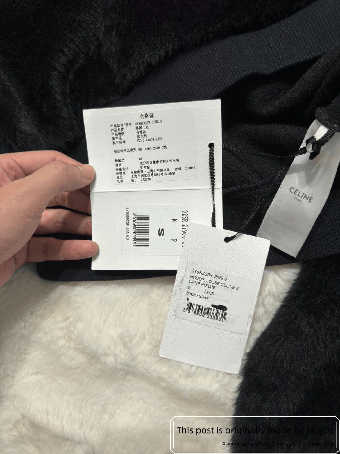 Celine Celine Rivet Logo Fur Hoodie Size US S / EU 44-46 / 1 - 3 Thumbnail