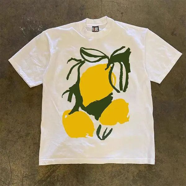 Vintage Kusuno x Kawa Loose Lemon Print Short Sleeve T-Shirt Size US XXL / EU 58 / 5 - 3 Thumbnail