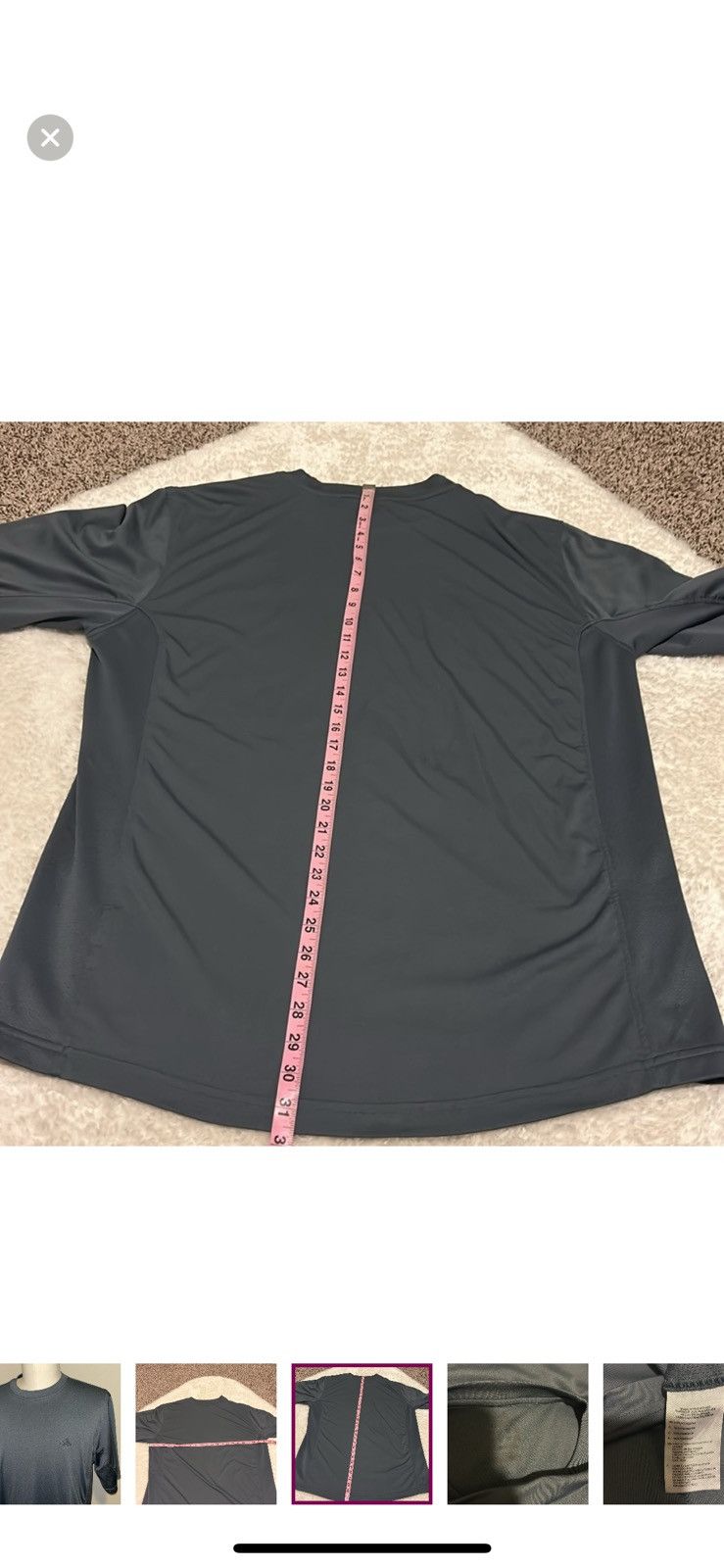 Adidas Adidas xl grey athletic tee Size US XL / EU 56 / 4 - 4 Thumbnail