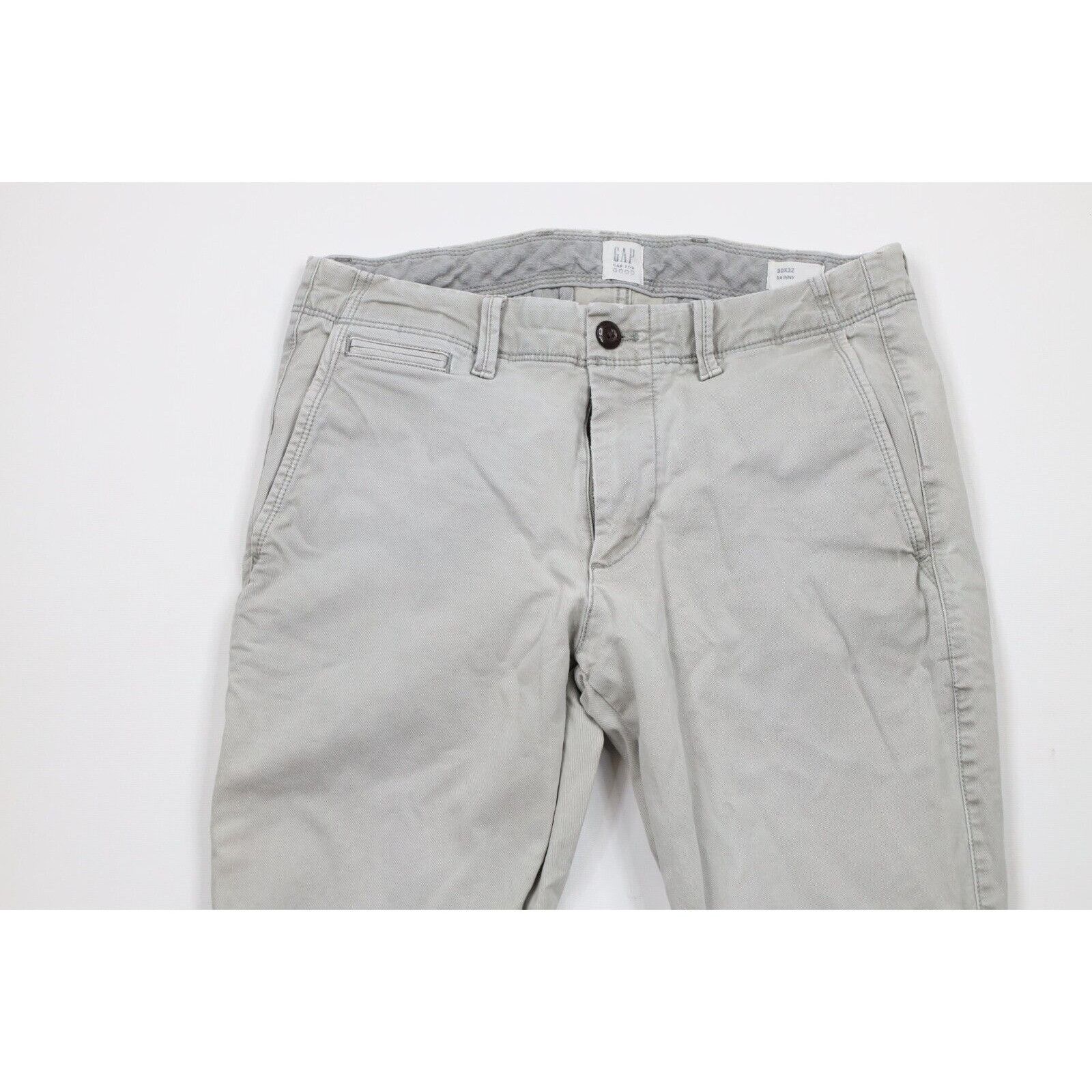 Gap × Vintage Vintage Y2K Gap Faded Stretch Skinny Leg Chinos Pants Size US 30 / EU 46 - 2 Thumbnail