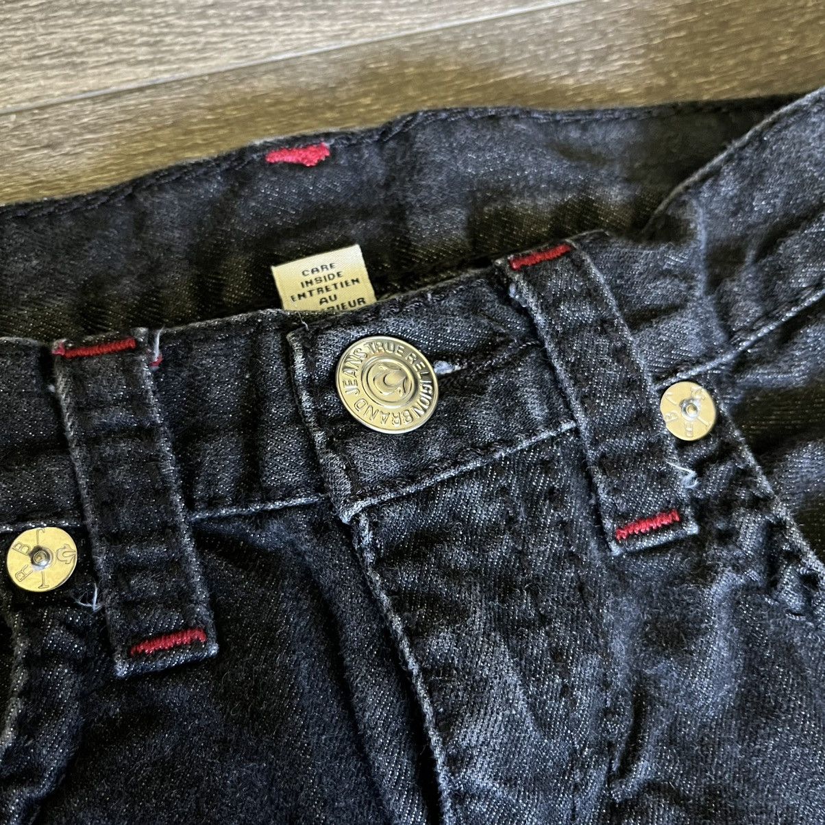 True Religion × Vintage Vintage Y2K 2000s True Religion Straight Flap Denim Jeans 14 Size 28" / US 6 / IT 42 - 9 Thumbnail