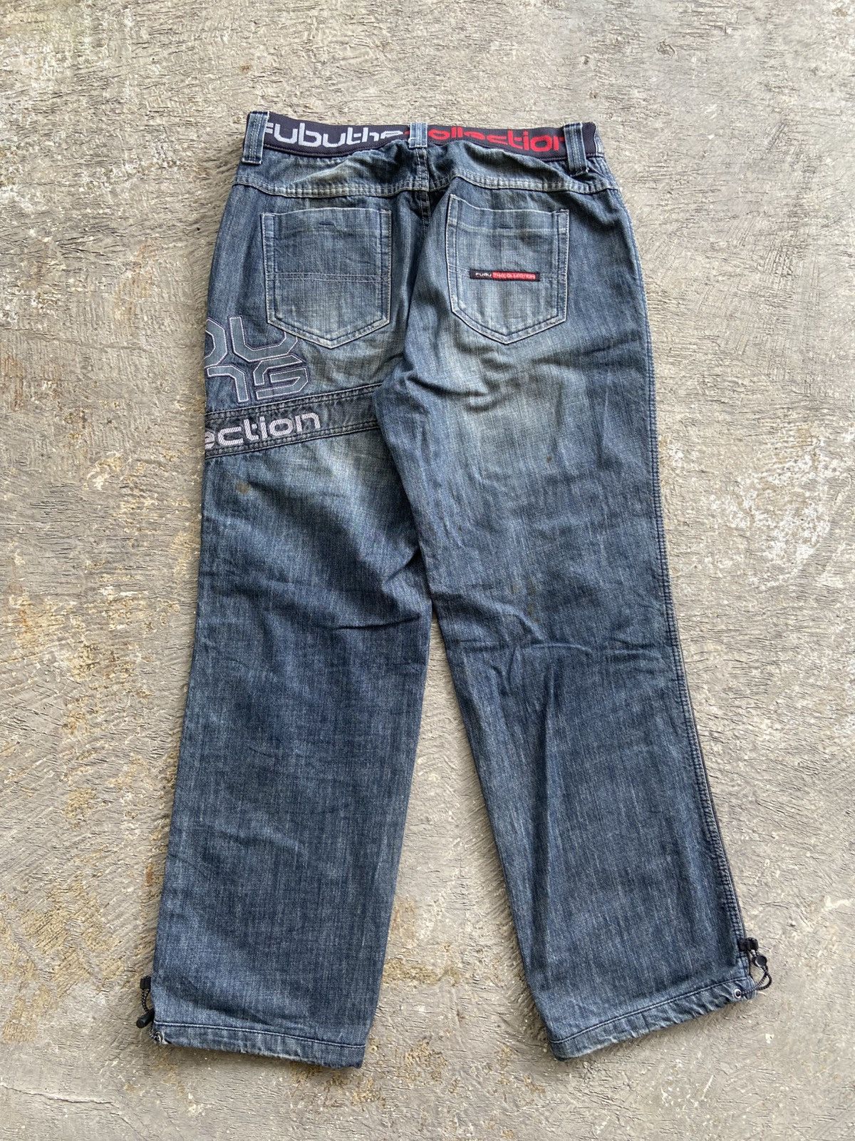 Fubu 1990s FUBU Collection - Hip Hop Ice Cube Style Denim Pants Size US 36 / EU 52 - 13 Thumbnail