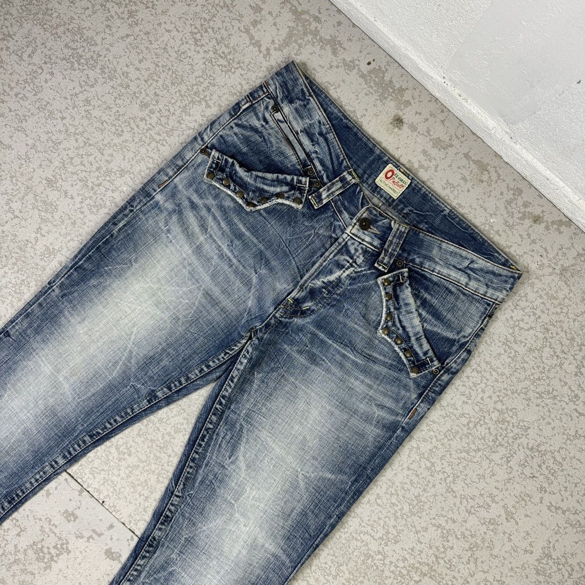 If Six Was Nine Twist Leg - 2000s Ozz-First Flared Jeans Size US 32 / EU 48 - 3 Thumbnail