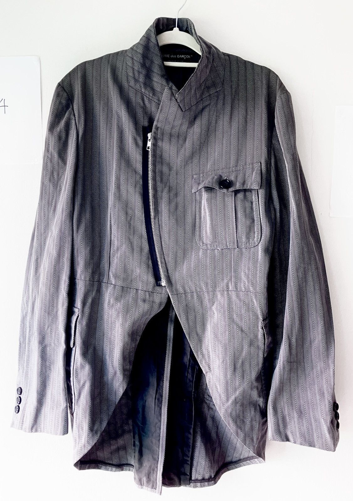 Comme des Garcons Homme Plus Comme des Garçons Homme Plus SS 2003 Boiled Nylon Tailcoat Size 40R - 4 Thumbnail