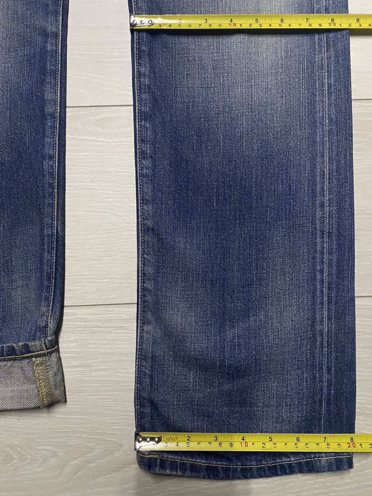 Undercover × Uniqlo Vintage Uniqlo Selvedge Grunge Faded Wash Distressed Jeans Size US 34 / EU 50 - 18 Thumbnail