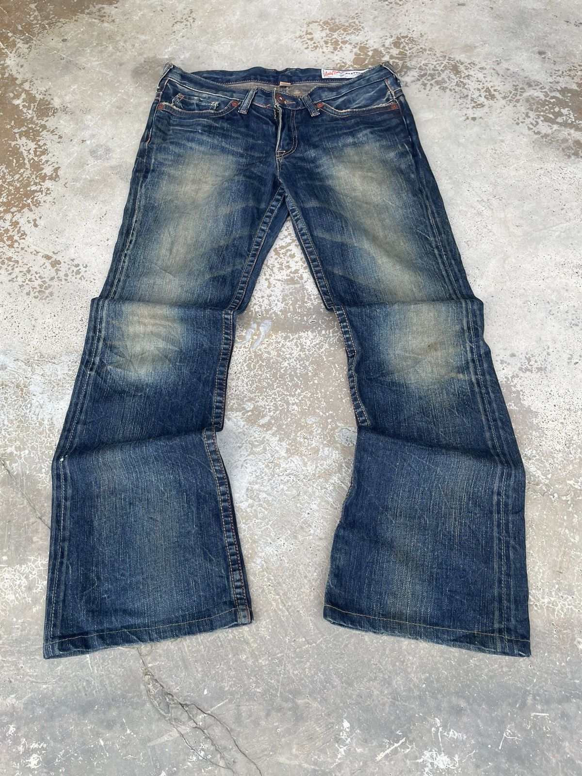If Six Was Nine Vintage Brappers Sanforized Flare Jeans Rusty Size US 34 / EU 50 - 1 Thumbnail