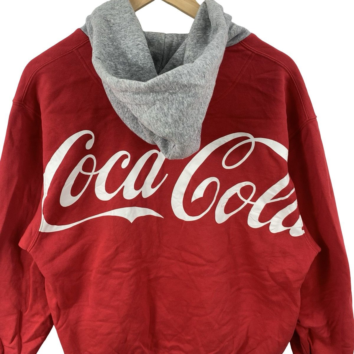 Coca Cola Vintage COCA-COLA Embroidered Logo Hoodie Pullover Size US M / EU 48-50 / 2 - 9 Thumbnail