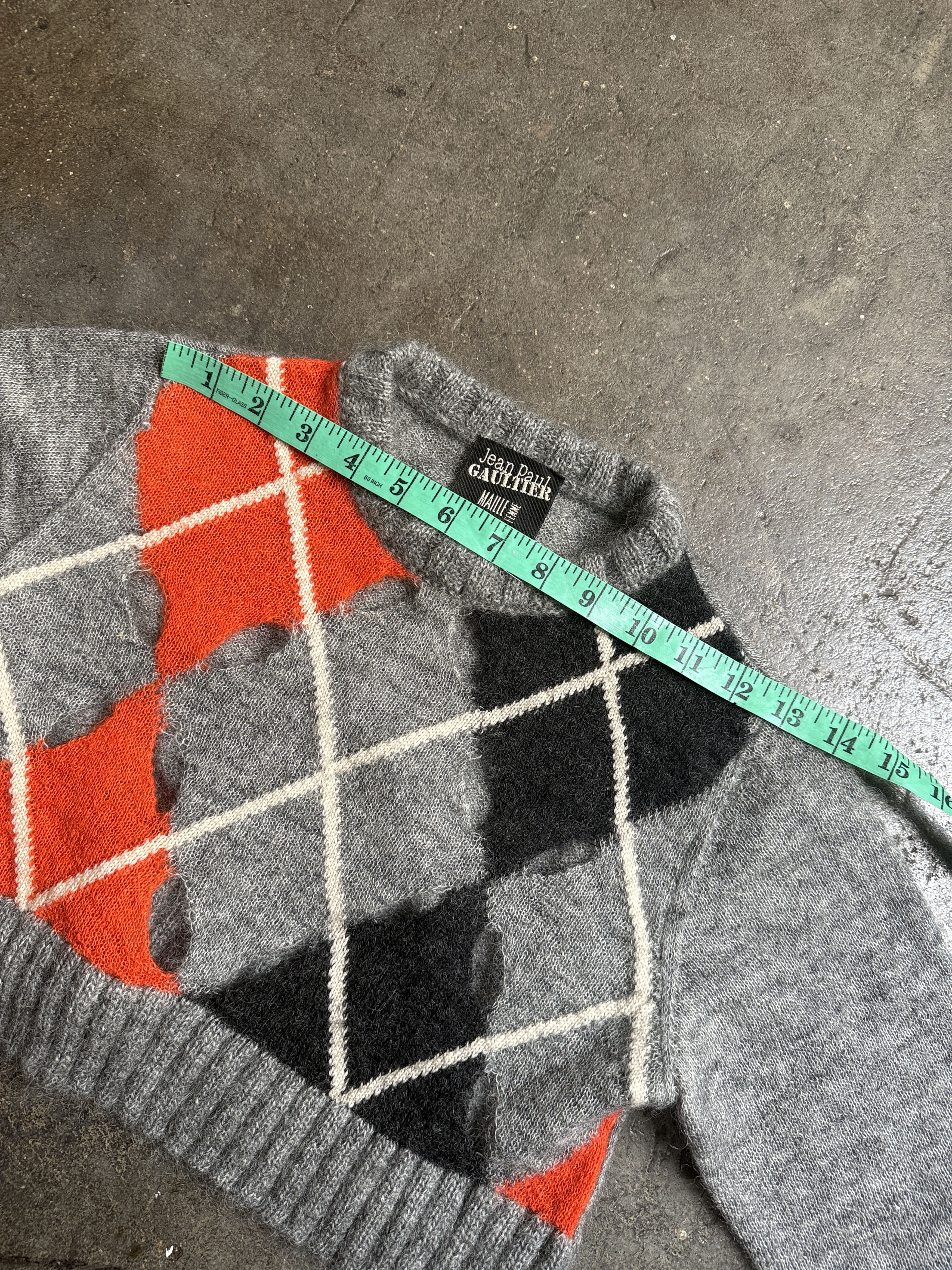 Jean Paul Gaultier Insane Vintage Cropped Wool Cutout Sweater RARE Size M / US 6-8 / IT 42-44 - 8 Thumbnail