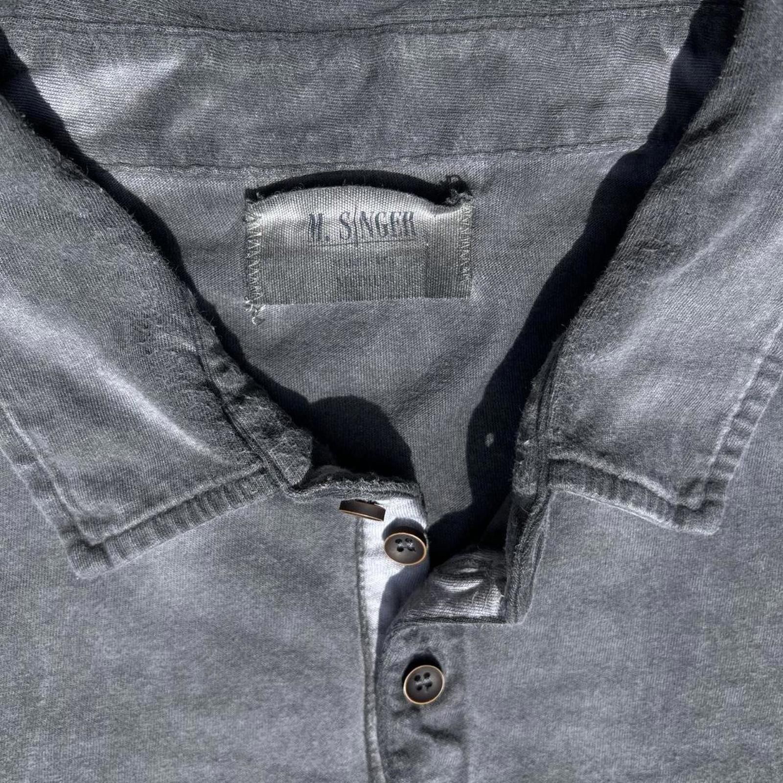 Other Overdyed Reworked Grey Minimalist Polo Size US M / EU 48-50 / 2 - 3 Thumbnail