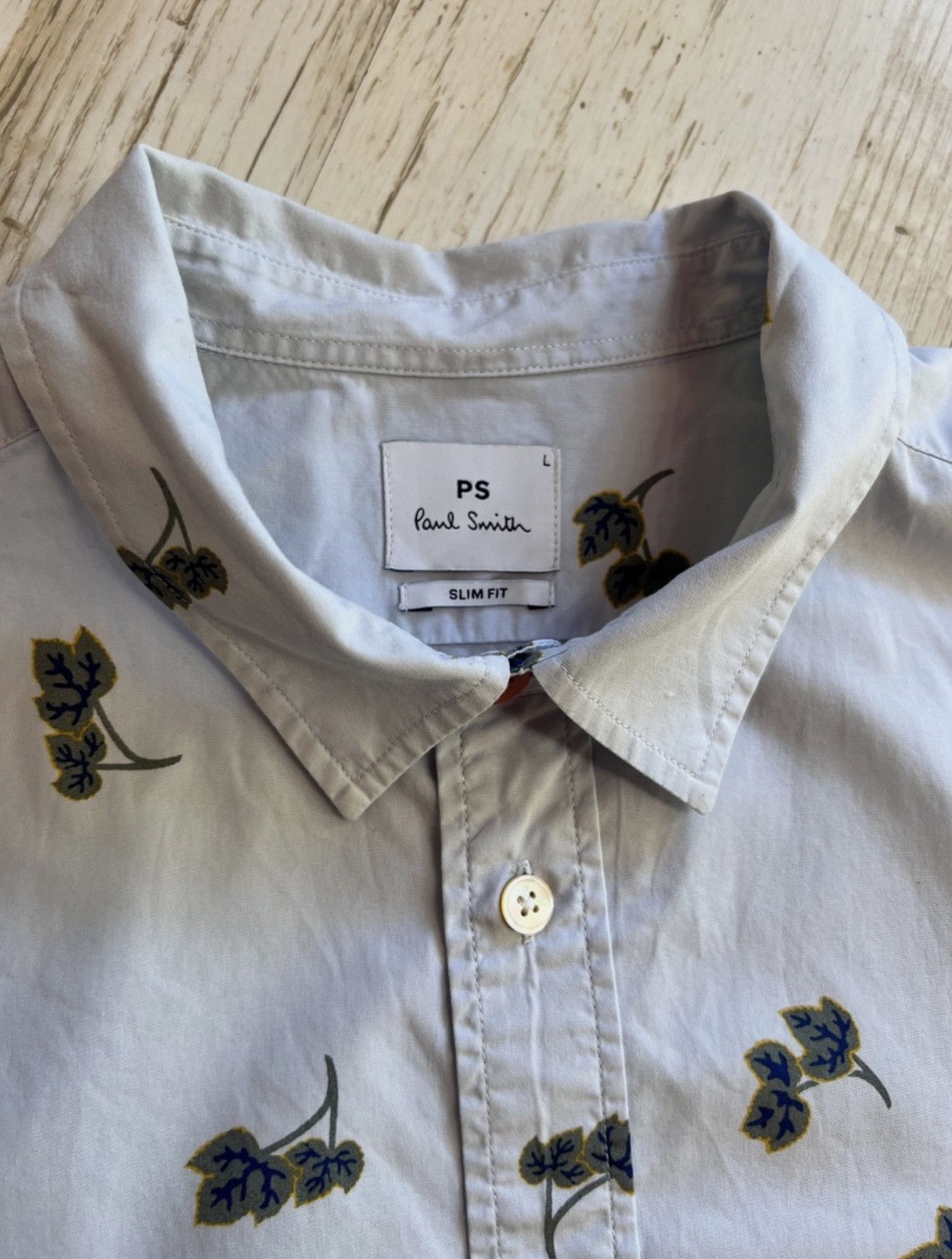 Paul Smith PS Paul Smith Leaf Print Shirt – Size L Size US L / EU 52-54 / 3 - 4 Thumbnail