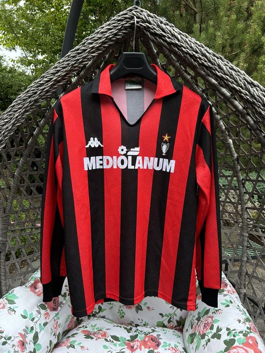 Vintage 1988 89 AC Milan Kappa Jersey Grailed