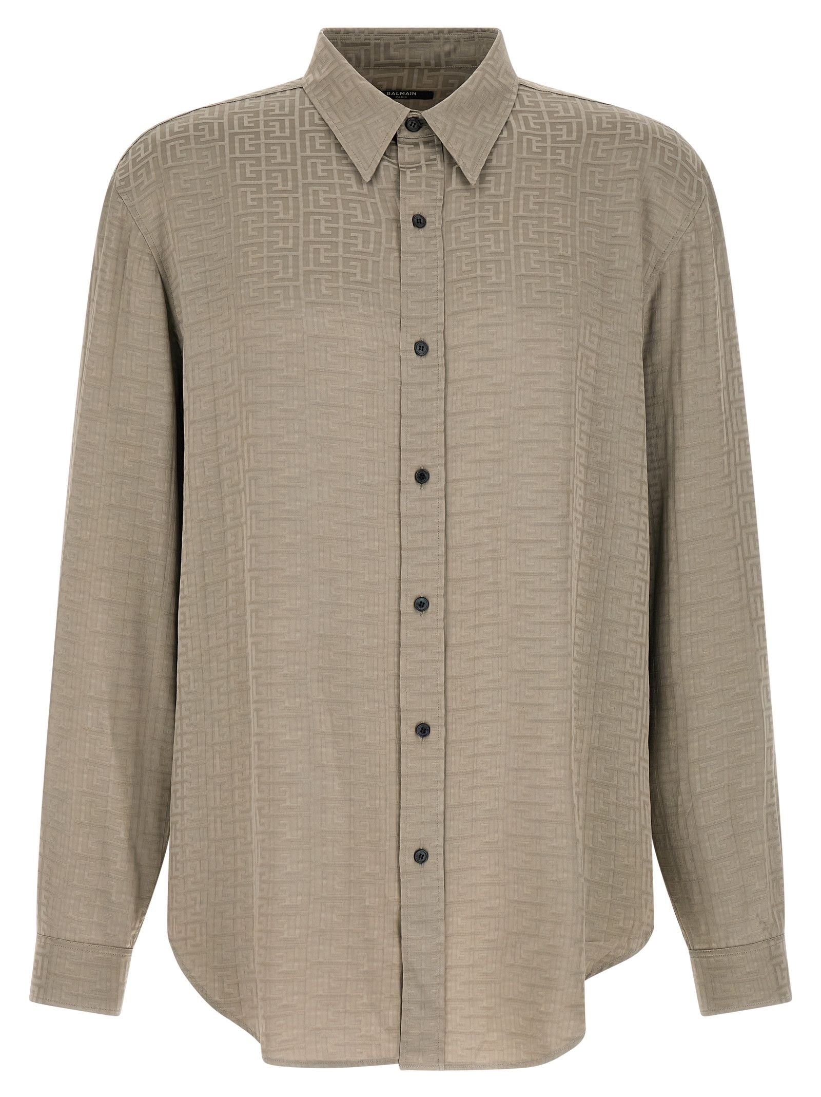 Balmain Jacquard monogram shirt Size US L / EU 52-54 / 3 - 1 Thumbnail