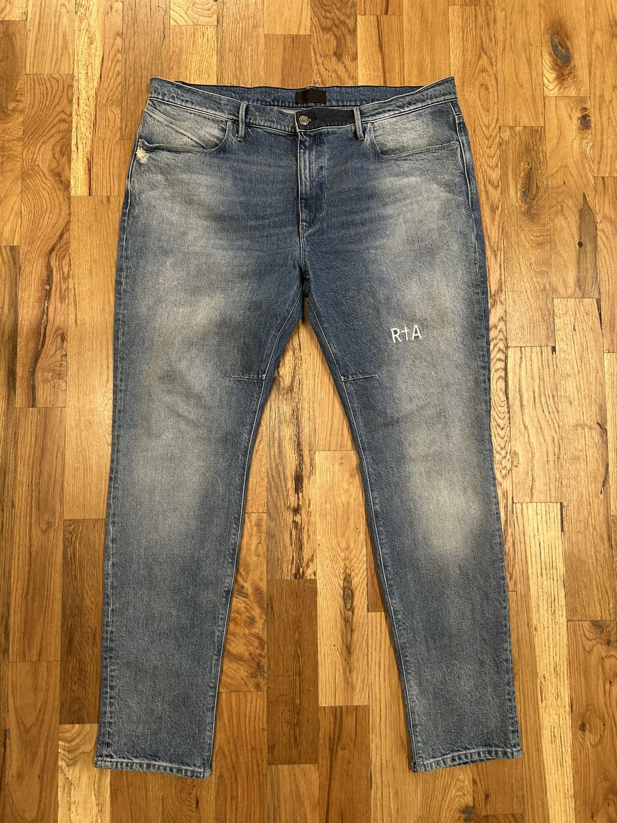 Rta RTA White Spell Blue Denim Jeans Size 40 Size US 40 / EU 56 - 1 Thumbnail