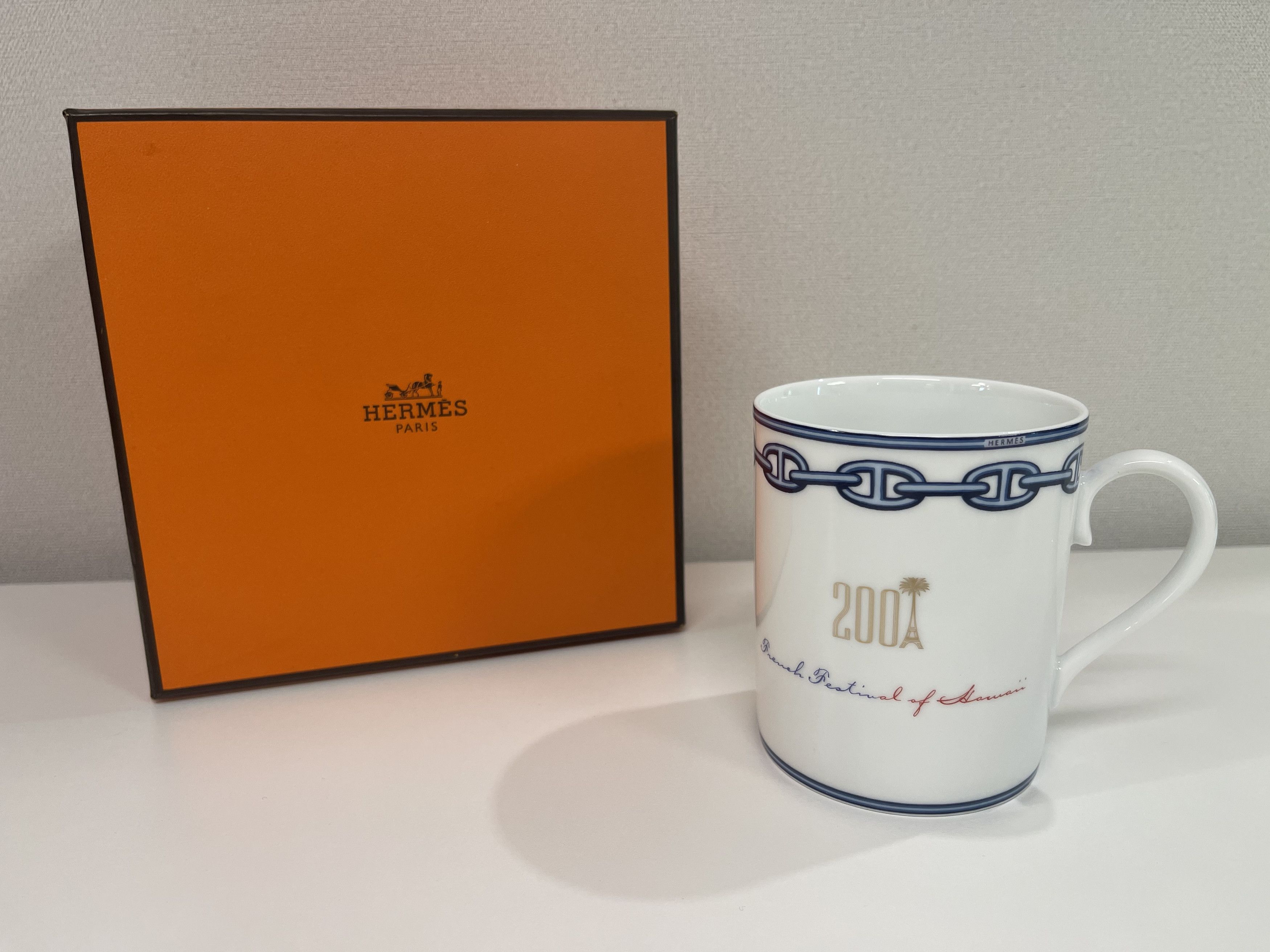 Hermes Chaine D'Ancre Blue Hawaii Limited Mug Cup 1P