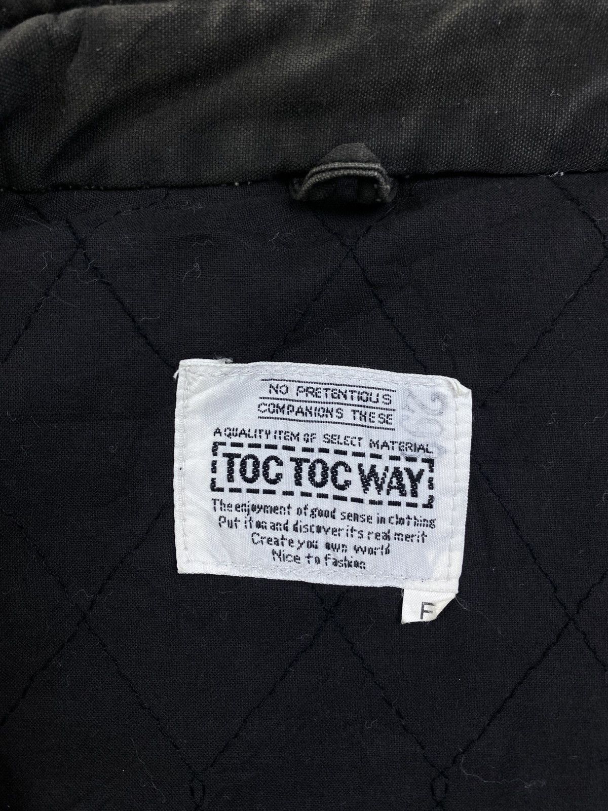 Vintage Toc Toc Way Asymmetrical Bomber Jacket