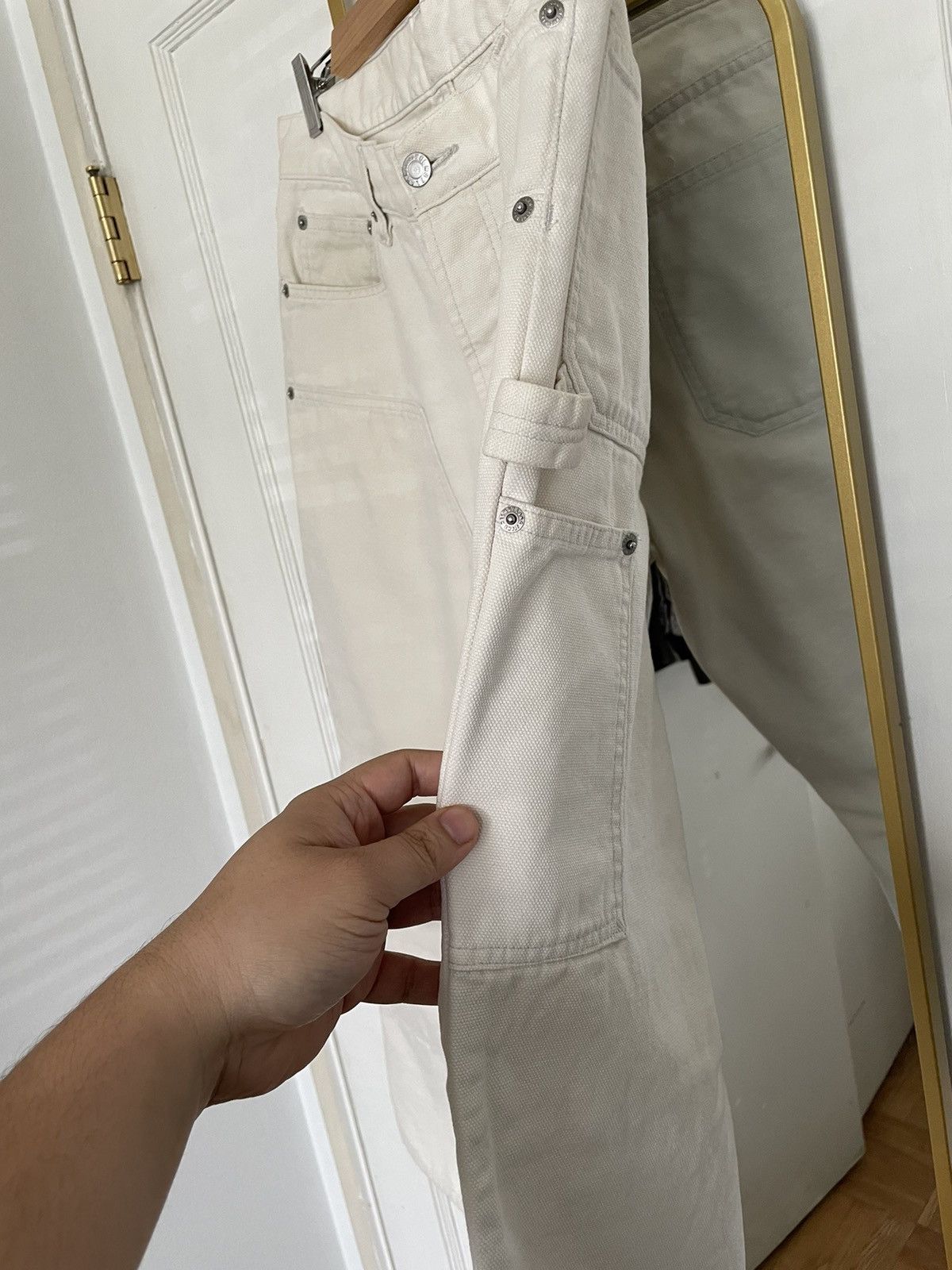 Helmut Lang Helmut Lang Questo Carpenter Canvas Pants Size US 34 / EU 50 - 2 Thumbnail