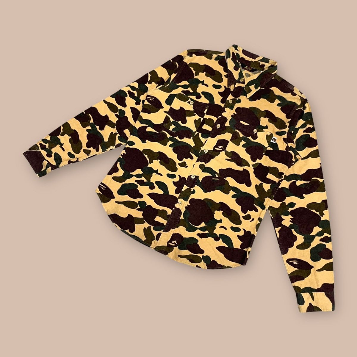 Bape OG90s Bape 1st Camo L/S Button-up Shirt Size US L / EU 52-54 / 3 - 1 Thumbnail