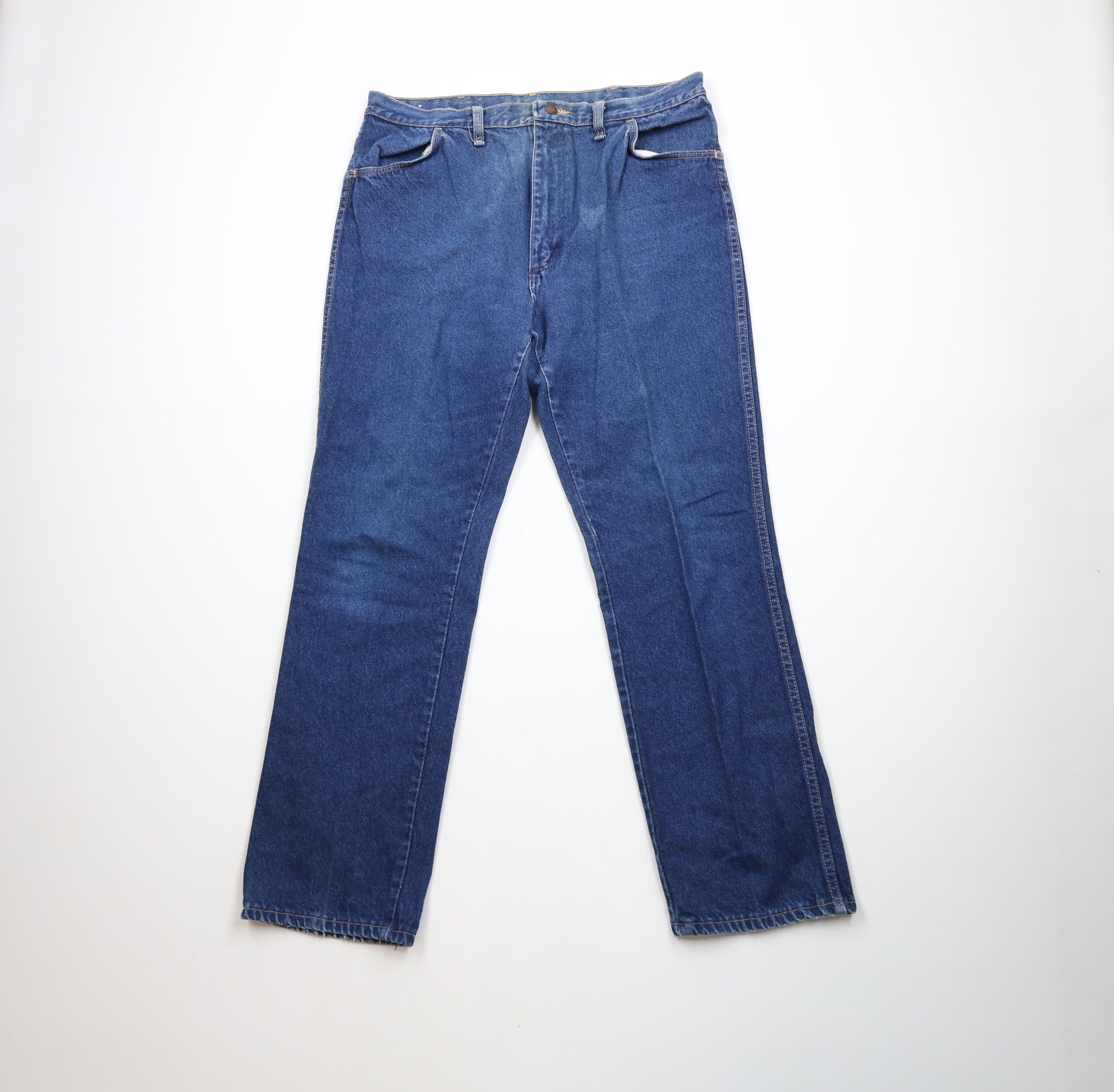 Vintage Vintage 90s Streetwear Straight Leg Denim Jeans Blue USA Size US 36 / EU 52 - 1 Thumbnail