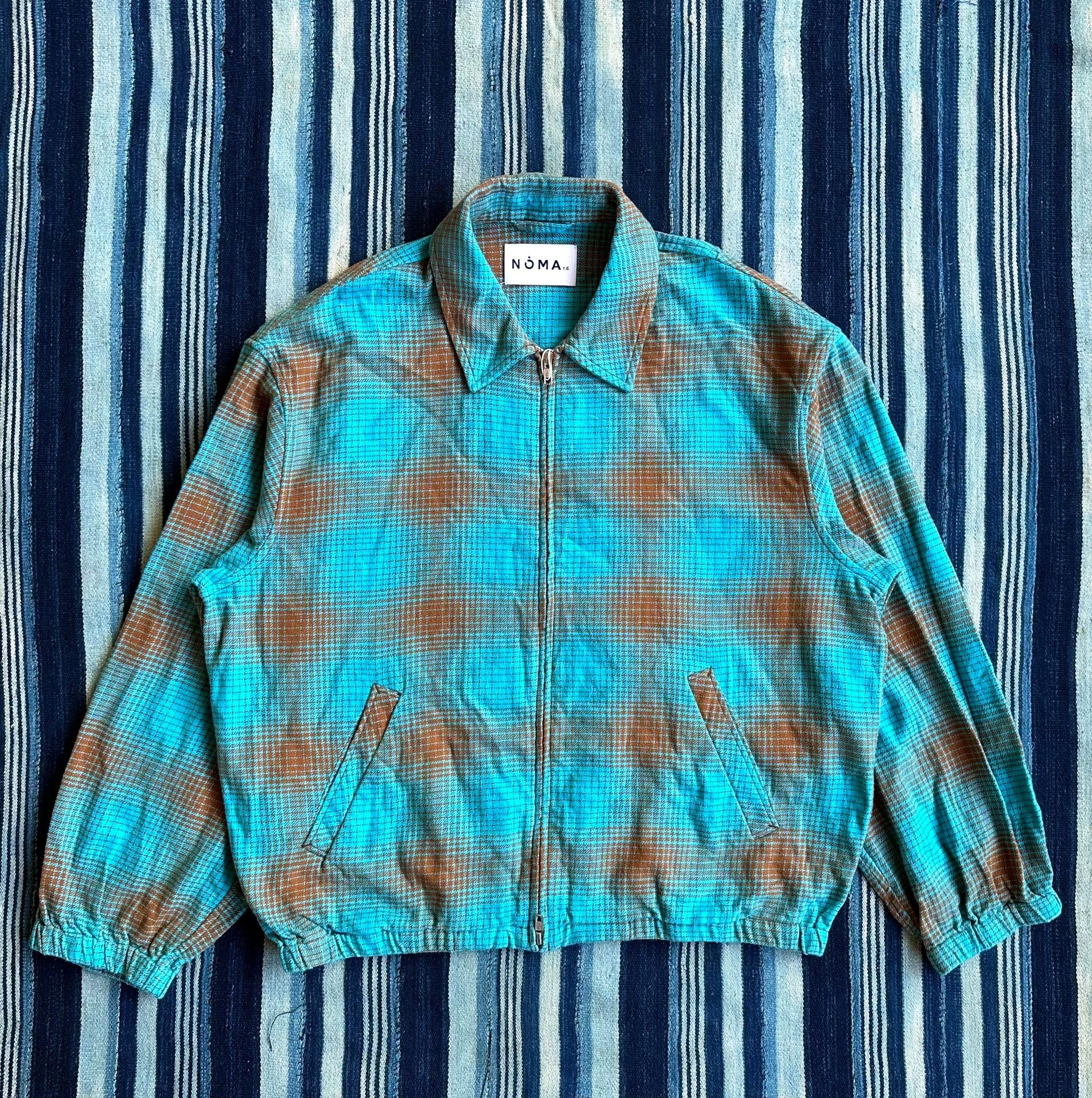 NOMA t.d NOMA t.d. Ombre Plaid Lapel Casual Blouson Japan Made Size 3 Size US L / EU 52-54 / 3 - 1 Thumbnail