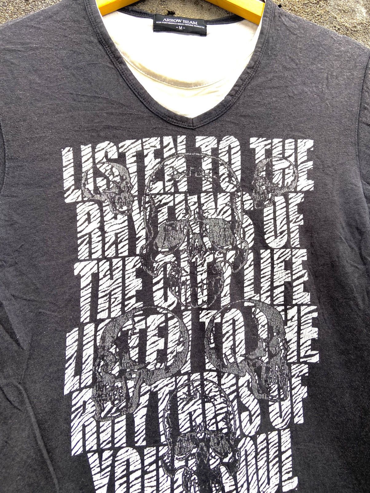 Hysteric Glamour 2000s arrow beam double layer skulls t-shirt Size US S / EU 44-46 / 1 - 5 Thumbnail