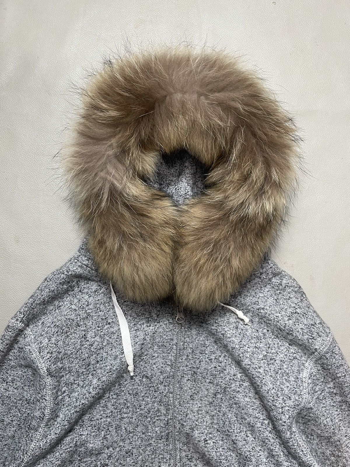 If Six Was Nine Ballow distressed zip Fur Hoodie ifsix lgb style Size US L / EU 52-54 / 3 - 3 Thumbnail