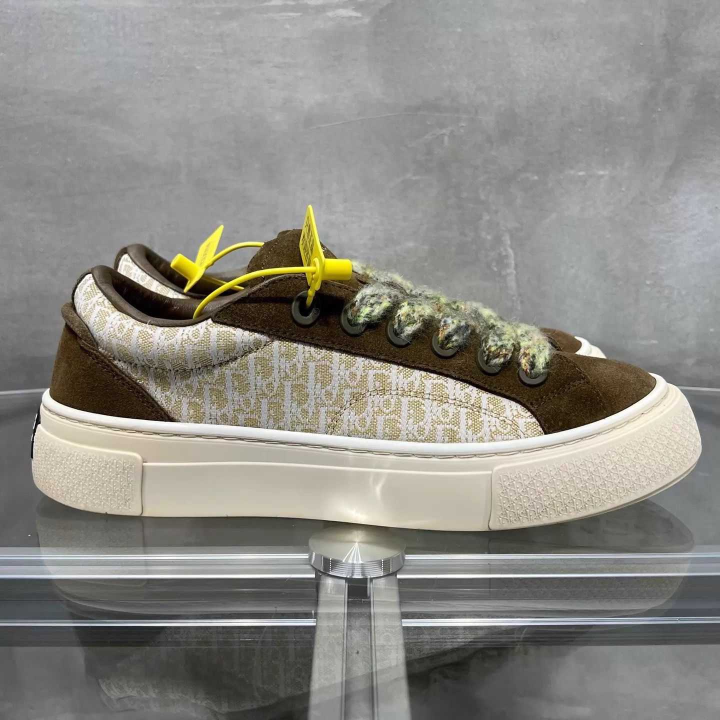 Dior Dior B33 Green Brown Suede Sneaker 41 Size US 8 / EU 41 - 4 Thumbnail
