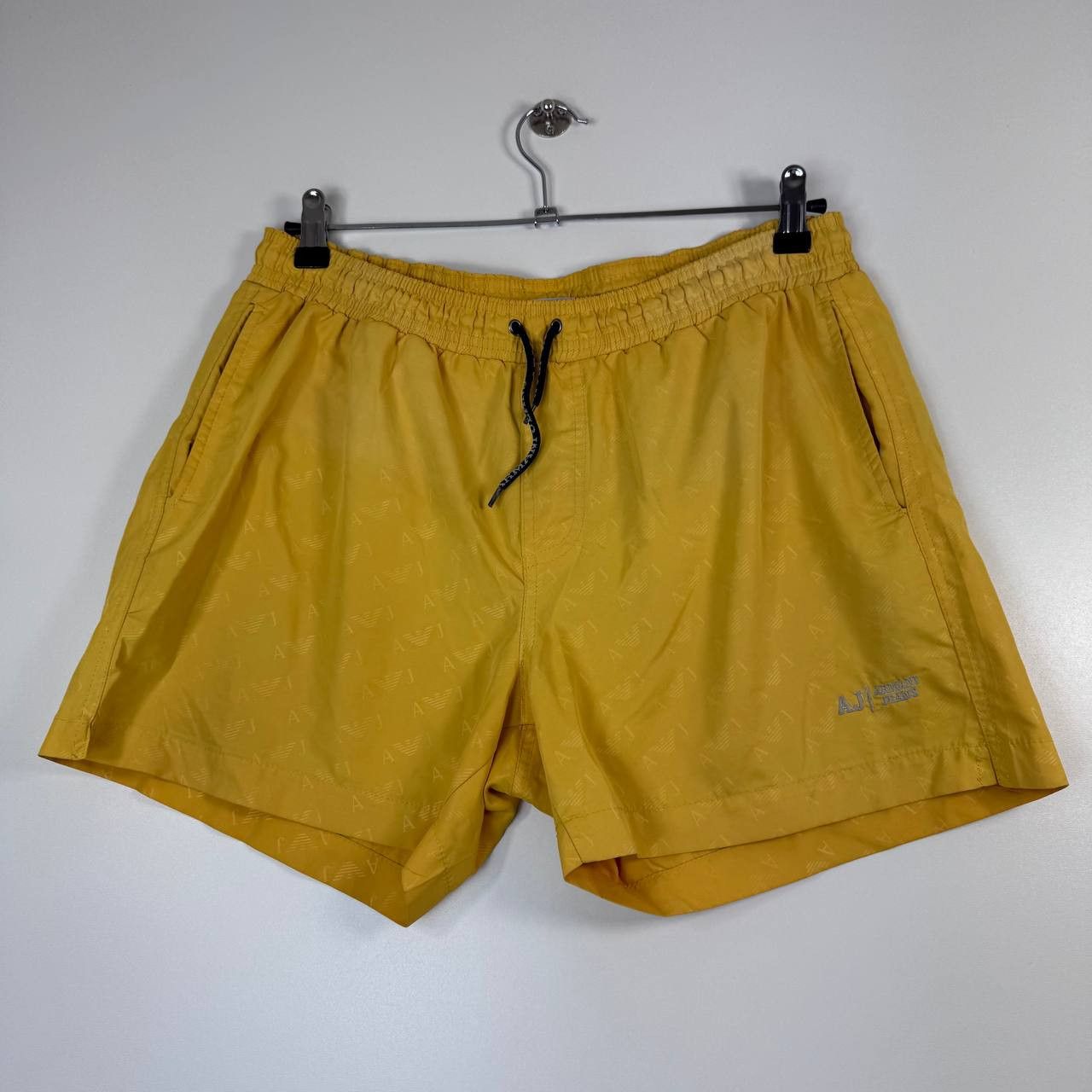 Armani Armani Jeans Aj Swim Shorts Yellow Logo Mens Size L Size US 34 / EU 50 - 1 Thumbnail
