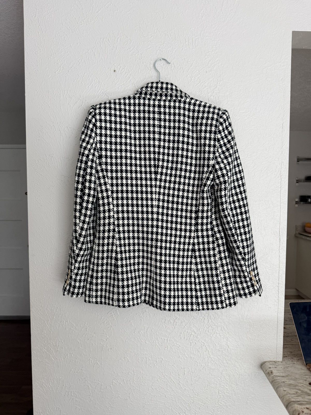 Zara Zara houndstooth double breasted blazer jacket M Size M / US 6-8 / IT 42-44 - 8 Thumbnail