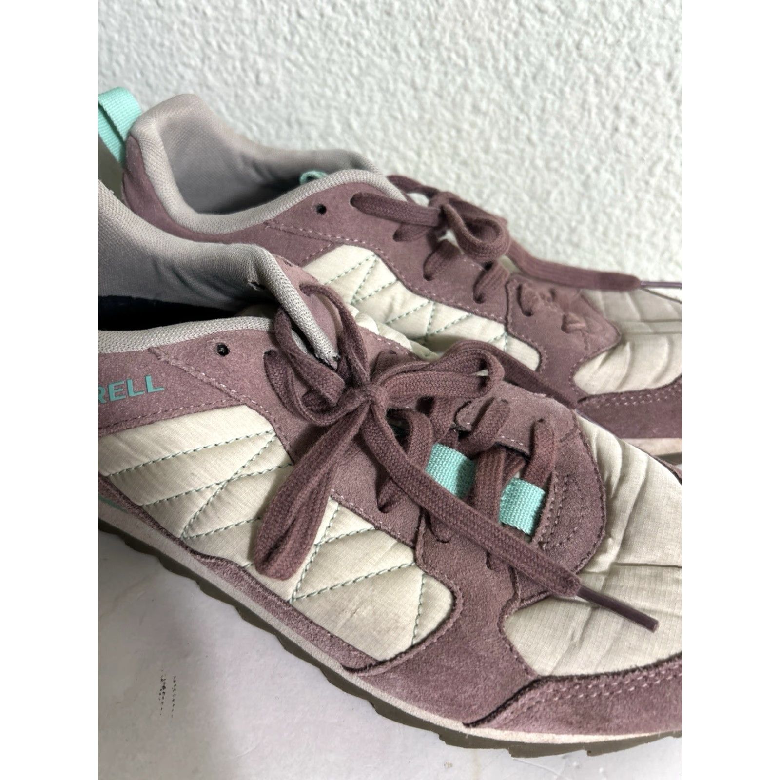 Merrell Merrell Burlwood Performance Sneaker Womens 9 Purple Low Top Lace Up Athletic Casual Outdoor Hiking Running Walking Logo Size US 9 / IT 39 - 3 Thumbnail