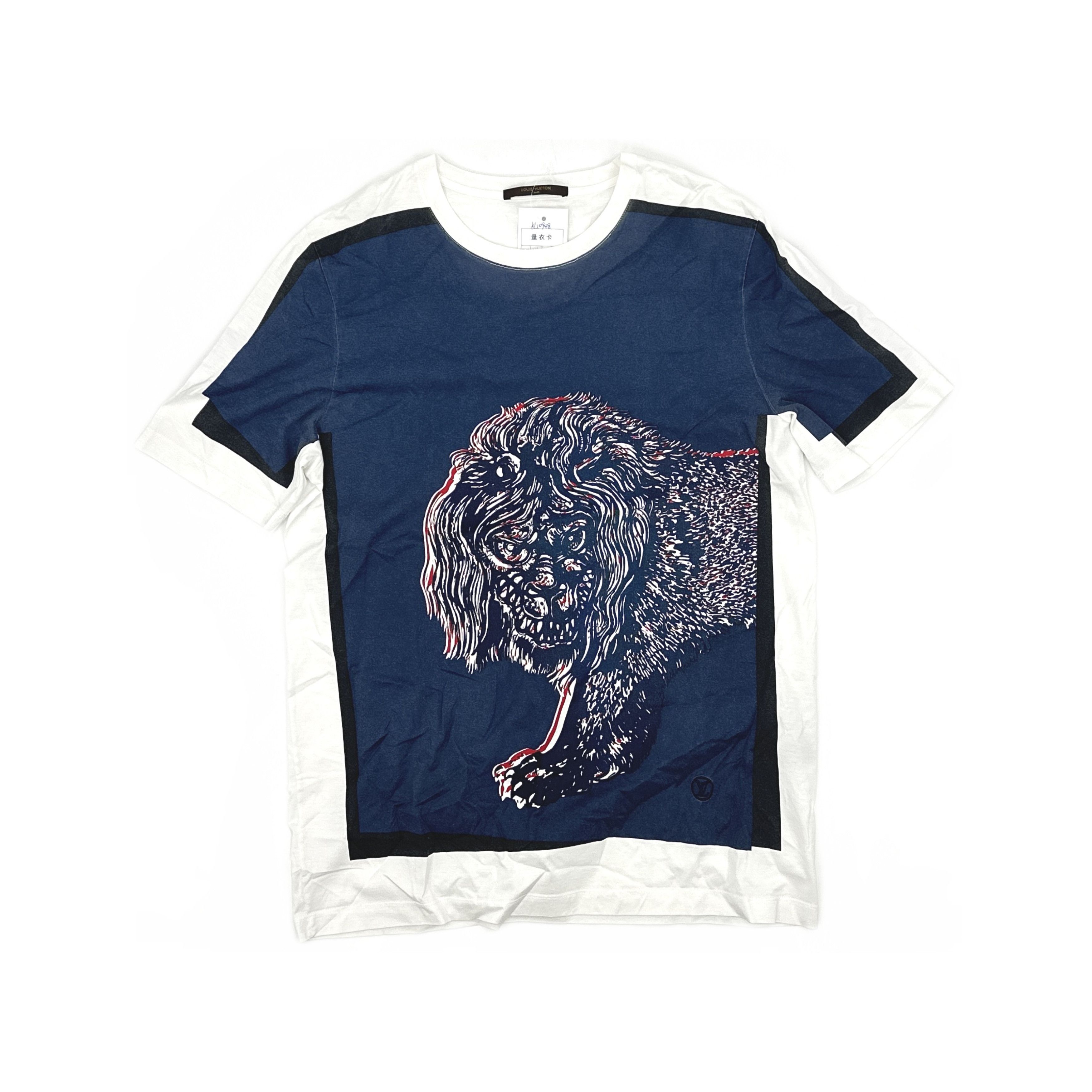 Louis Vuitton Louis Vuitton Chapman Lion Graphic T-Shirt XL Size US XL / EU 56 / 4 - 1 Thumbnail