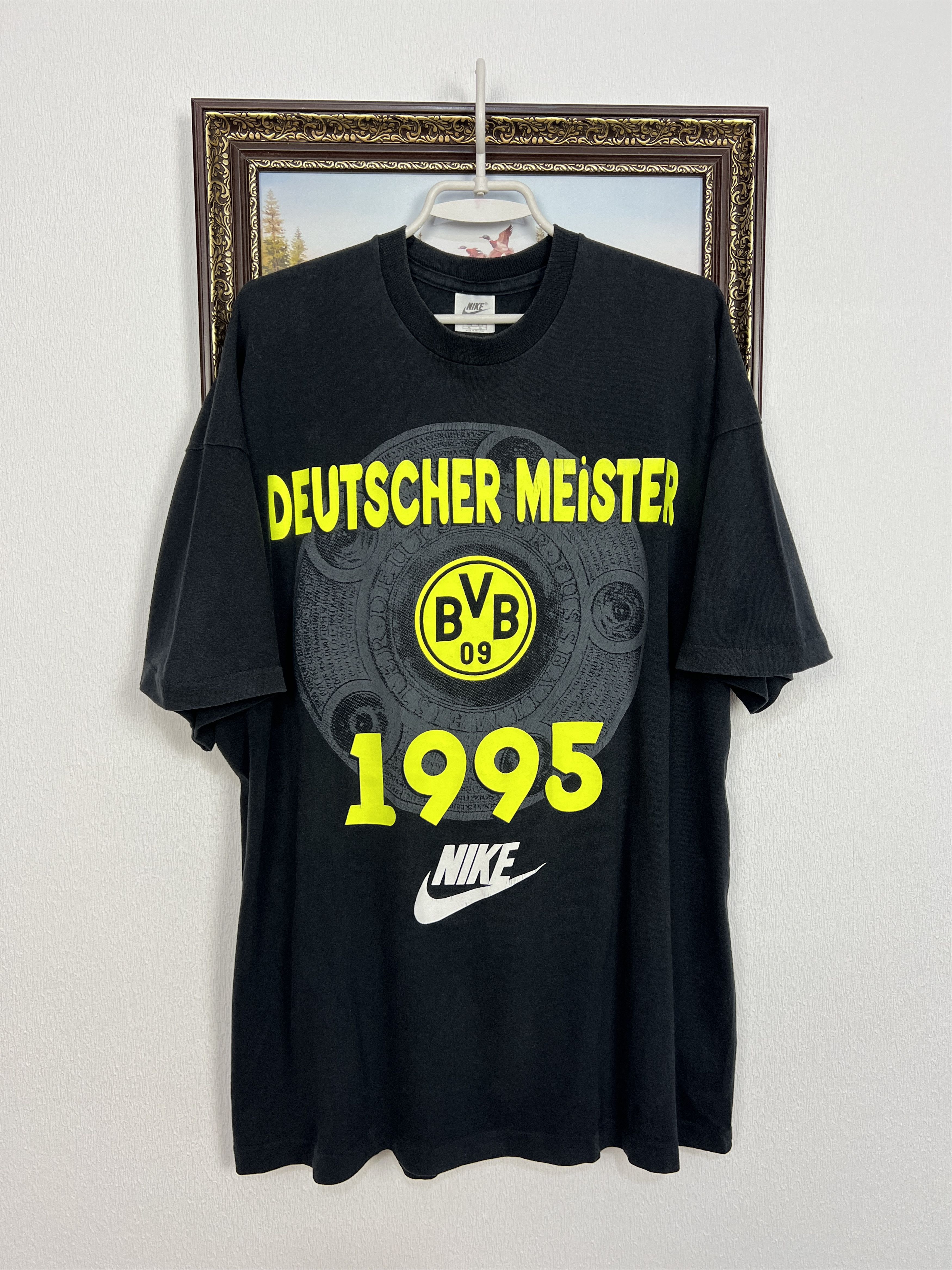 Nike Borussia Dortmund Football Shirt Deutscher Meister Jersey Size US XL / EU 56 / 4 - 1 Thumbnail