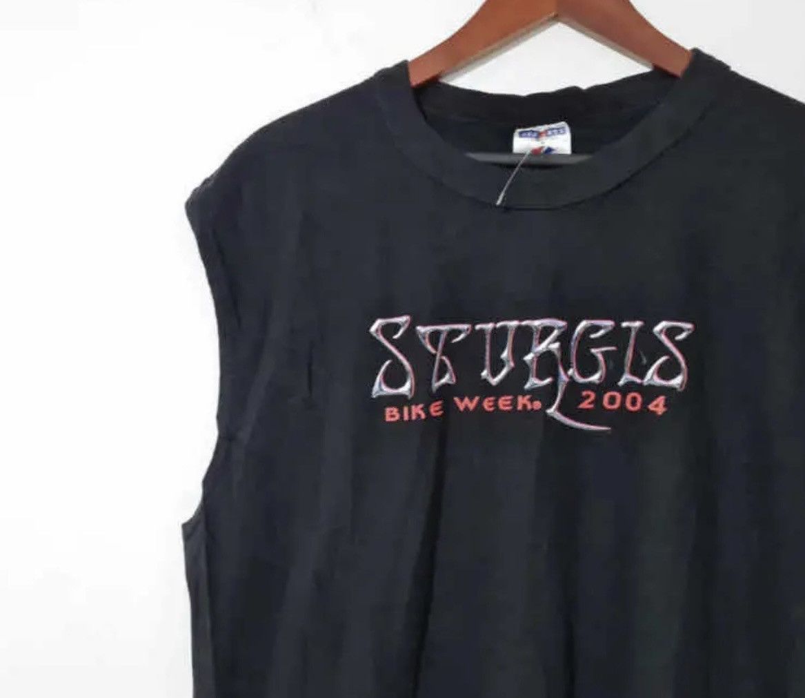 Vintage Sturgis bike week 2004 vintage t shirt XL black sleevless Size US XL / EU 56 / 4 - 4 Thumbnail