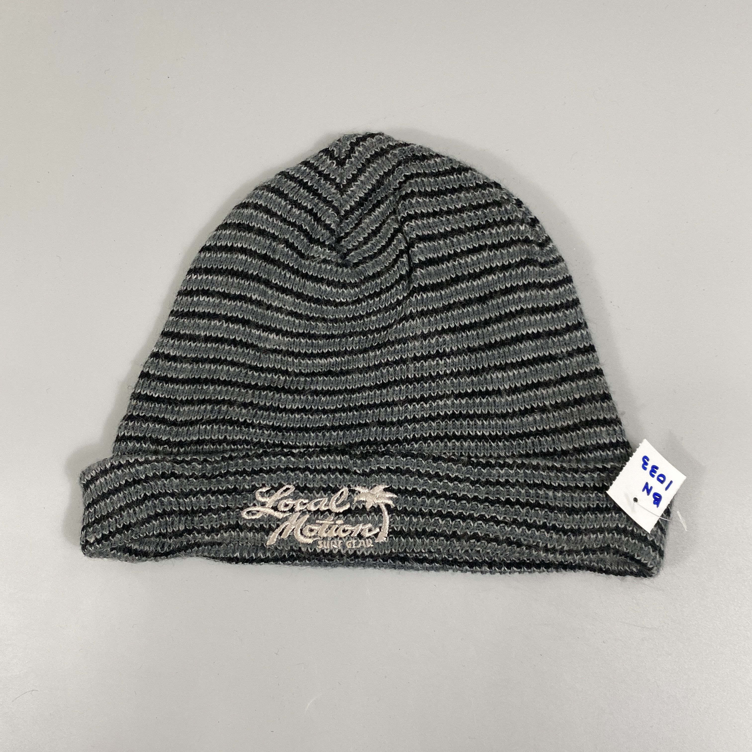 Japanese Brand Local Motion Striped Beanie Hat -BN1033 Size ONE SIZE - 6 Thumbnail