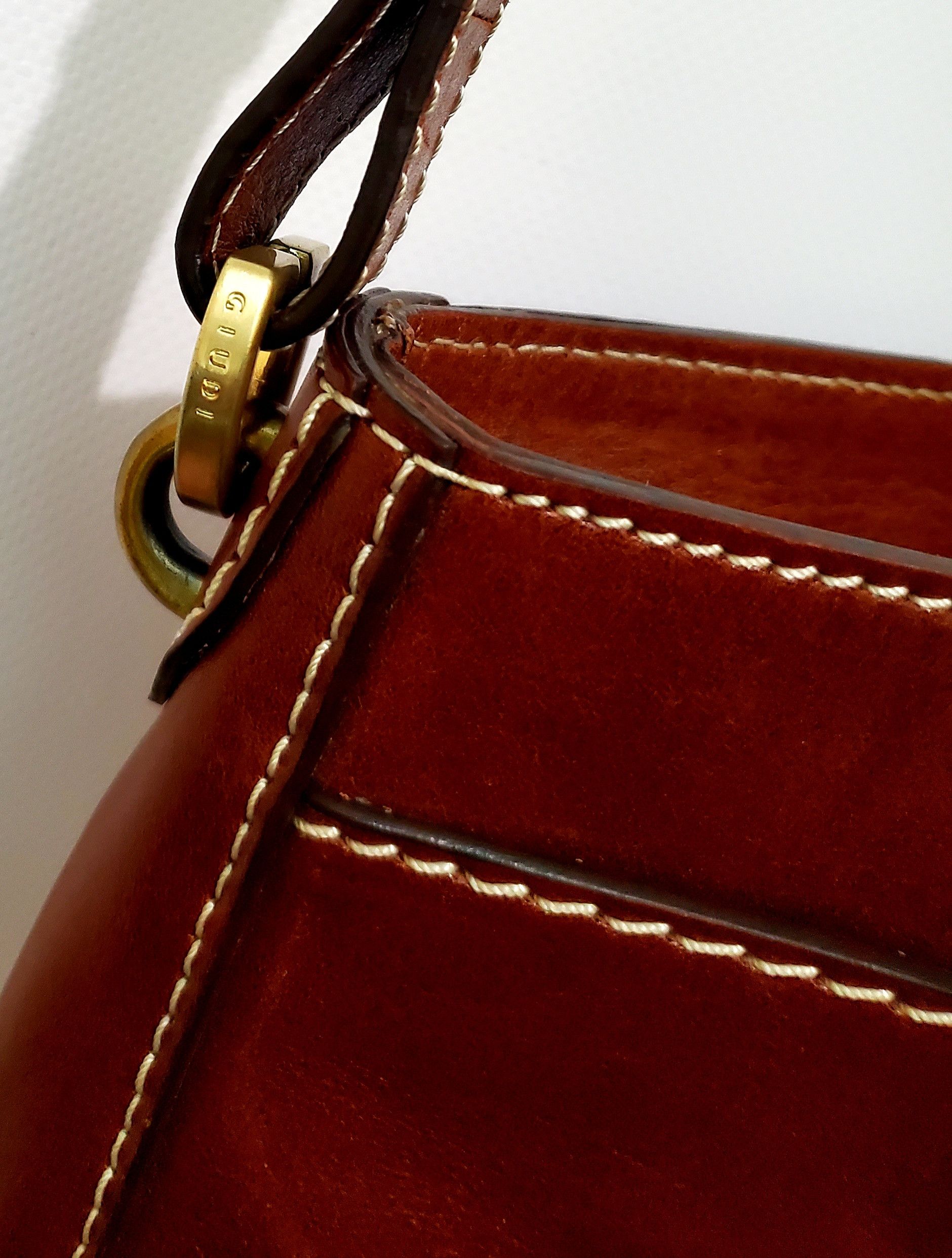 Guidi × Vintage Giudi Leather Satchel Shoulder Bag Size ONE SIZE - 4 Thumbnail