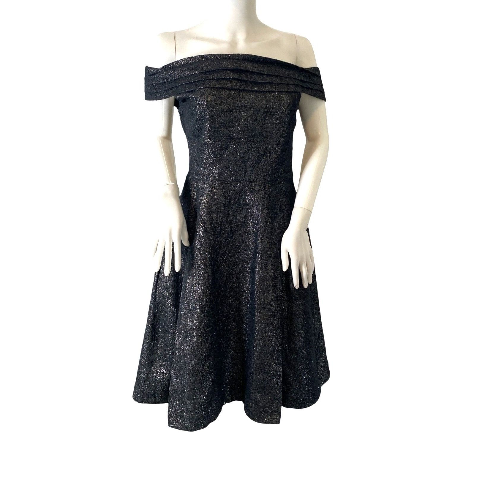 Other UK EMILY AND FINN WOMEN'S BLACK & SILVER METALLIC RETRO COCKTAI Size M / US 6-8 / IT 42-44 - 1 Thumbnail