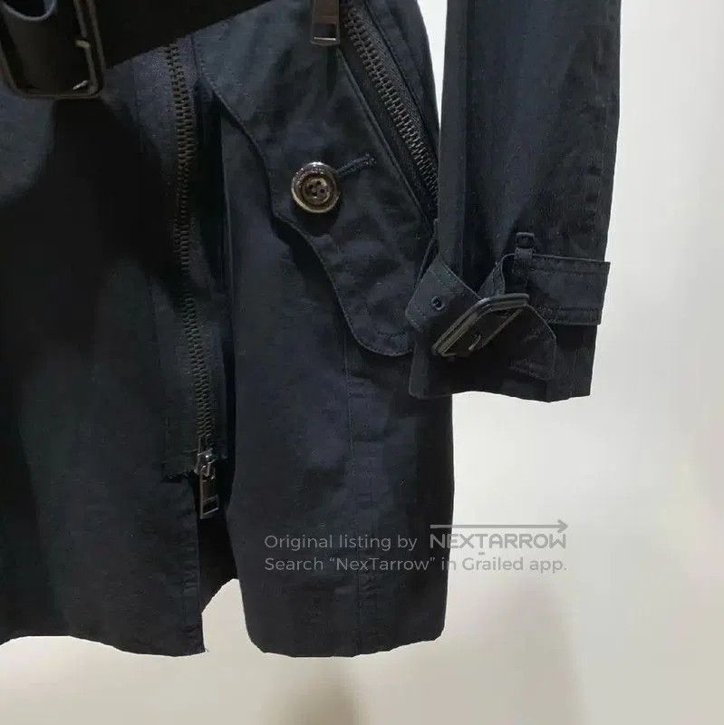 Burberry Burberry Women's Black Cotton Trench Coat. Size L / US 10 / IT 46 - 8 Thumbnail